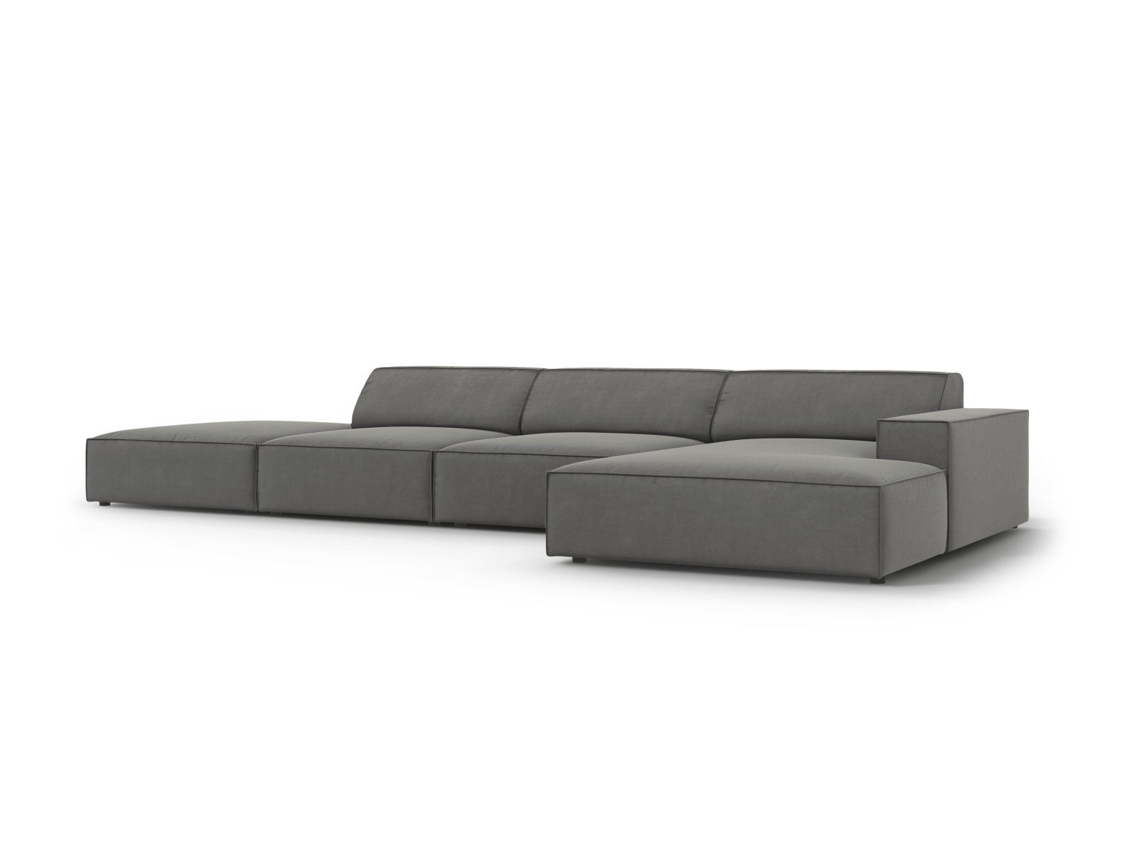 Ъглов диван Lomcalu 118 (PLUSH GREY)