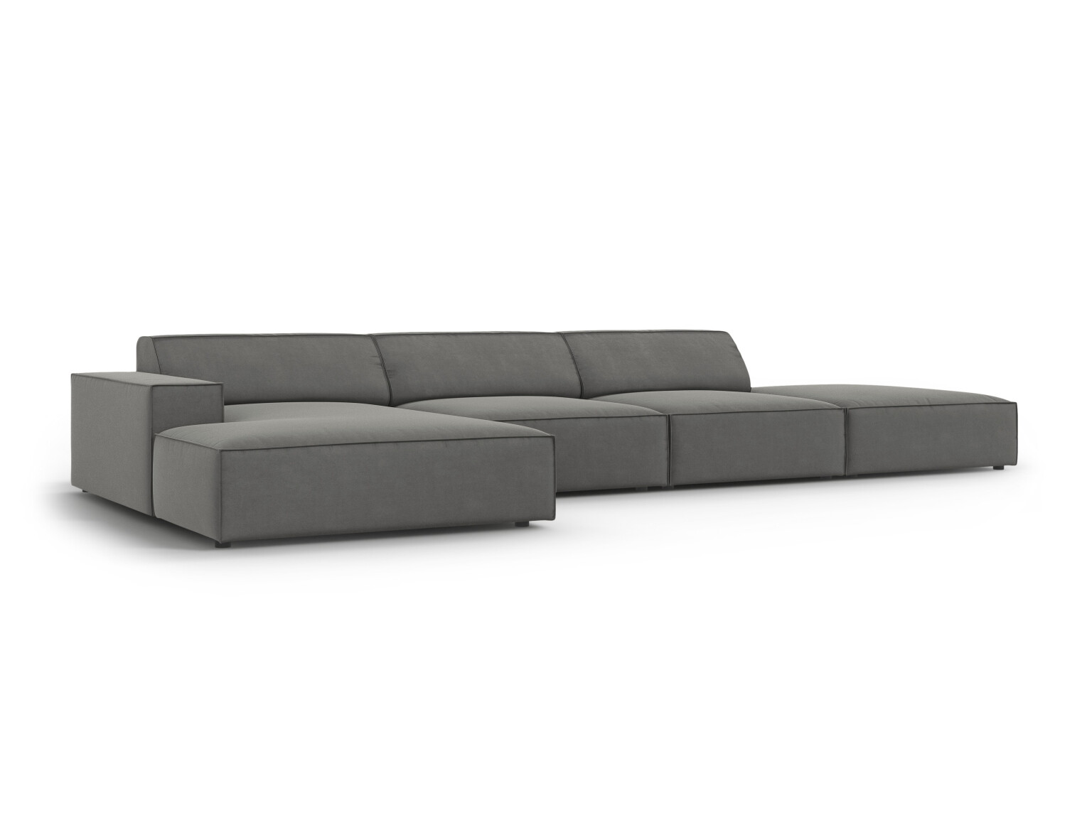 Ъглов диван Lomcalu 118 (PLUSH GREY)