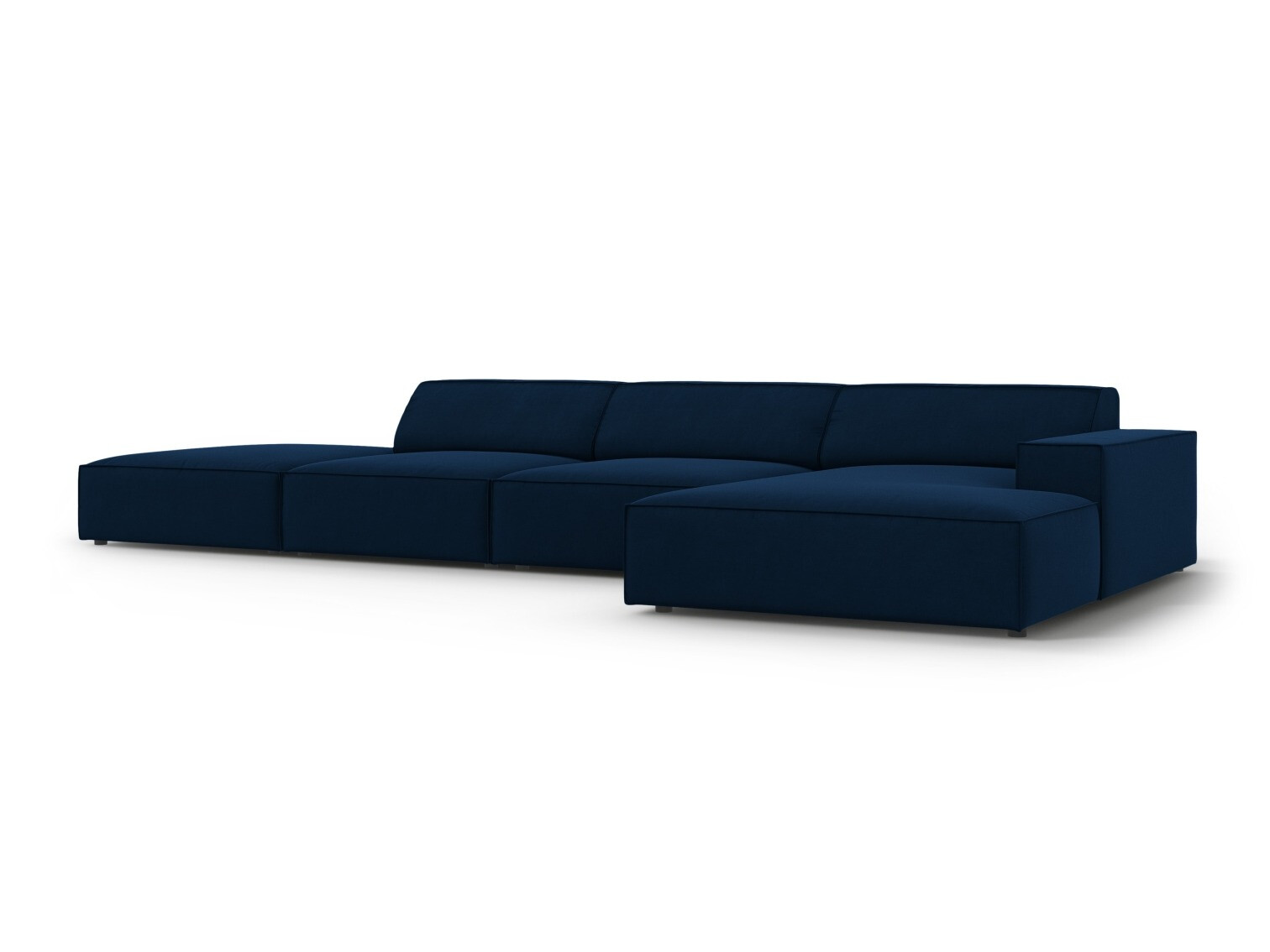 Ъглов диван Lomcalu 118 (PLUSH NAVY)