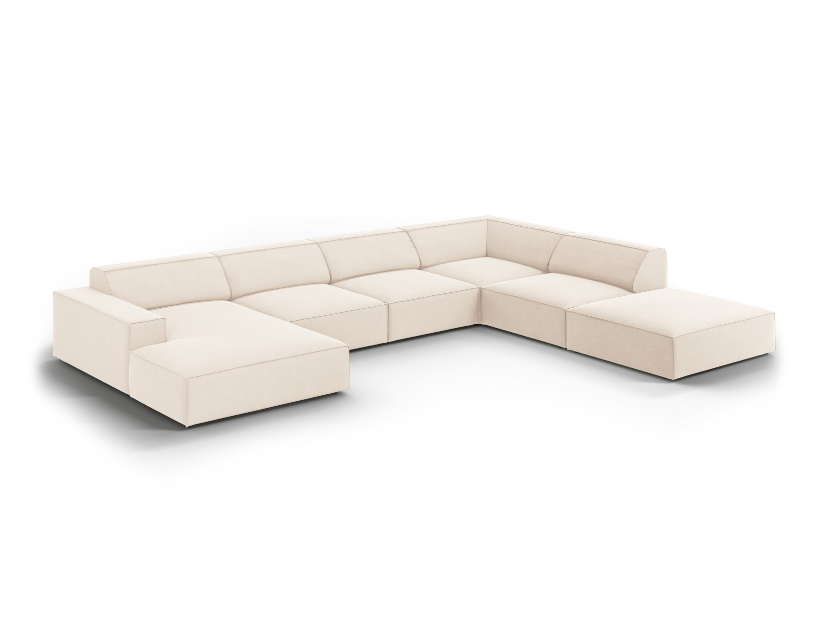 Ъглов диван Lomcalu 119 (PLUSH CREAM)