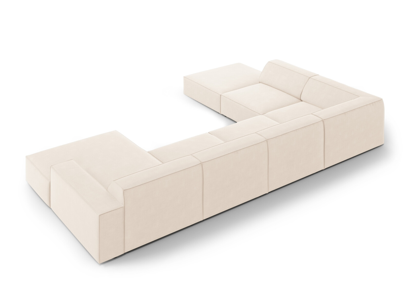 Ъглов диван Lomcalu 119 (PLUSH CREAM)