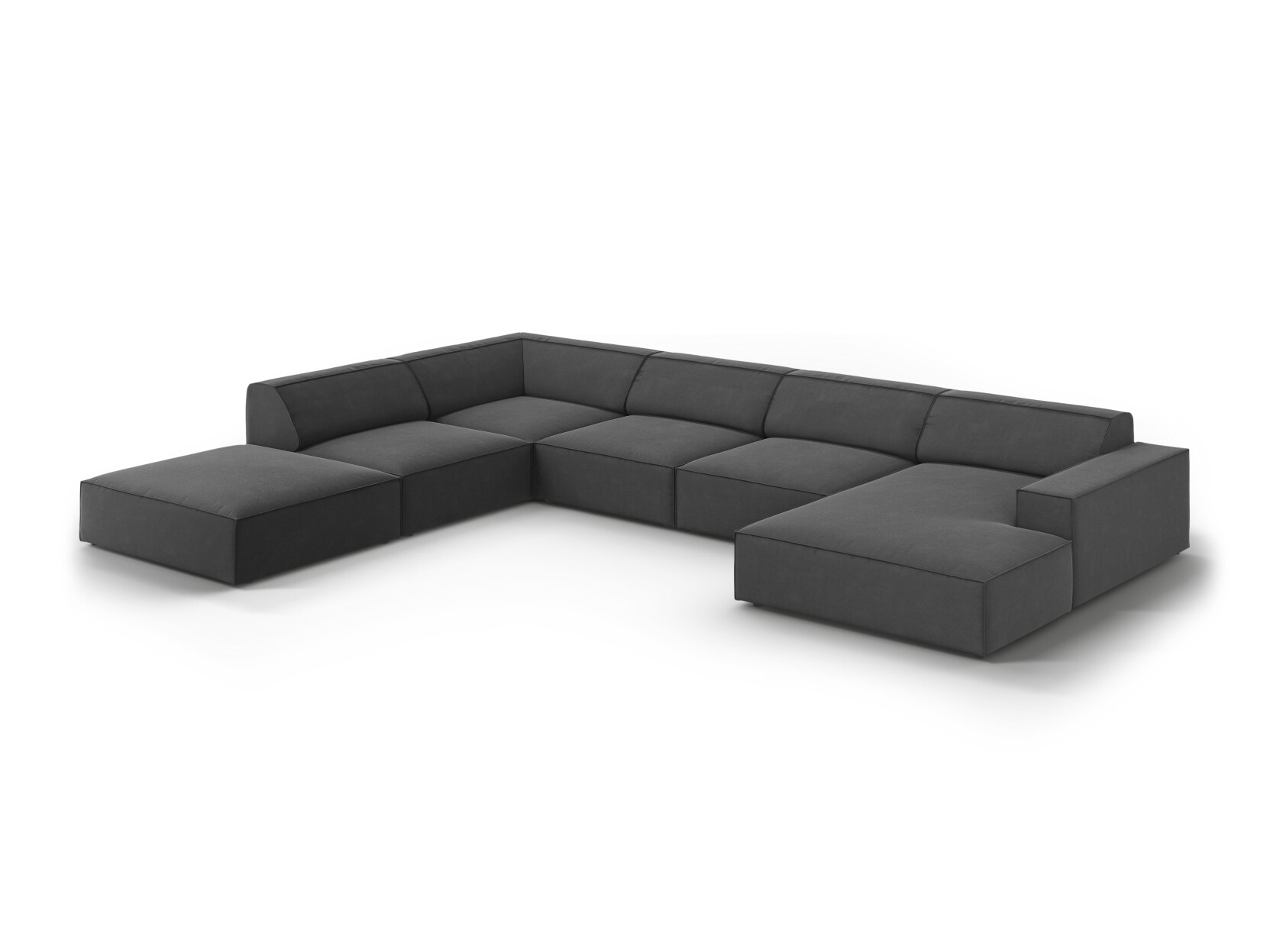 Ъглов диван Lomcalu 119 (PLUSH STEEL)