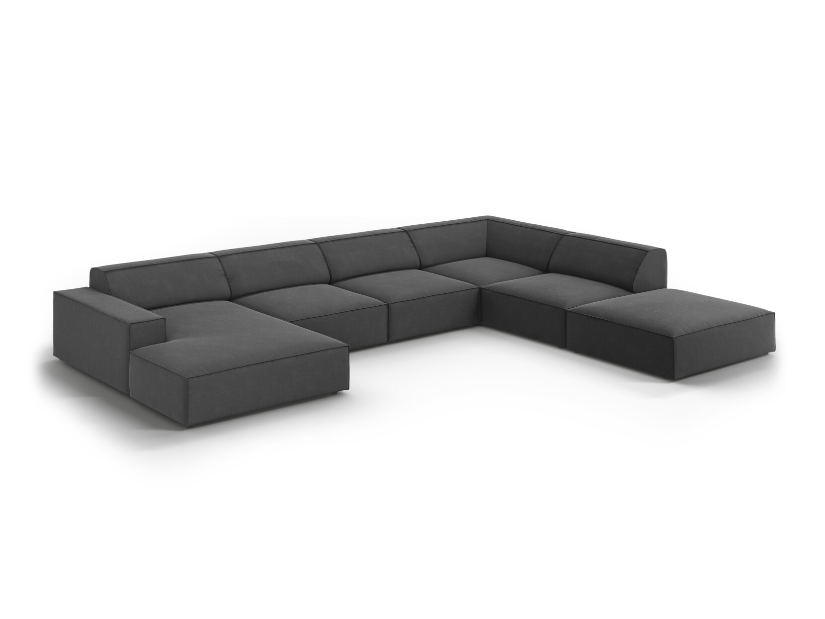 Ъглов диван Lomcalu 119 (PLUSH STEEL)