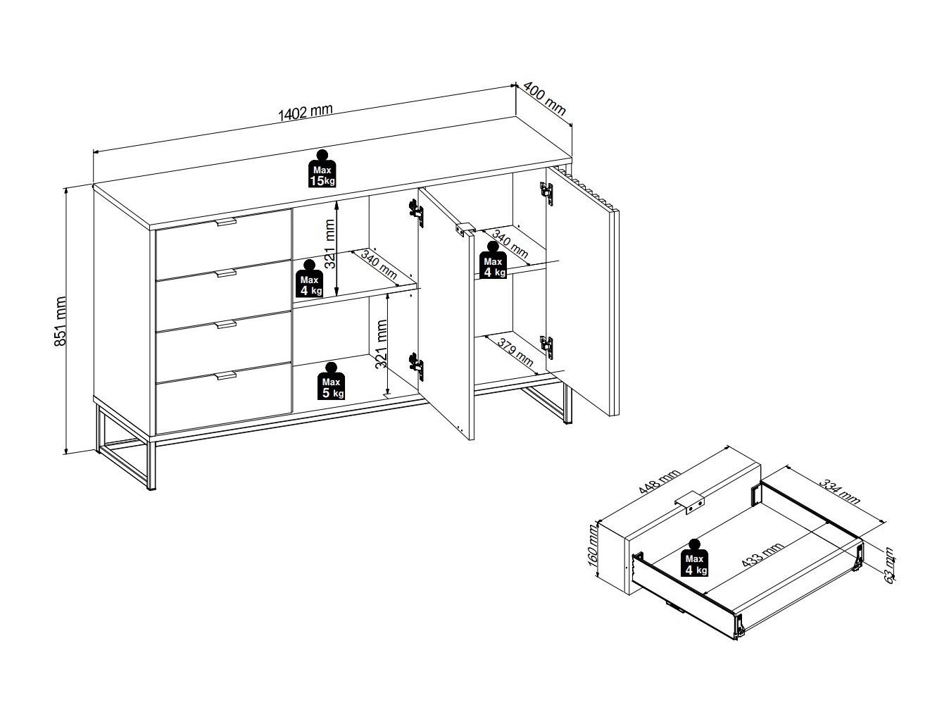 Комплект за хол Sondelu 106