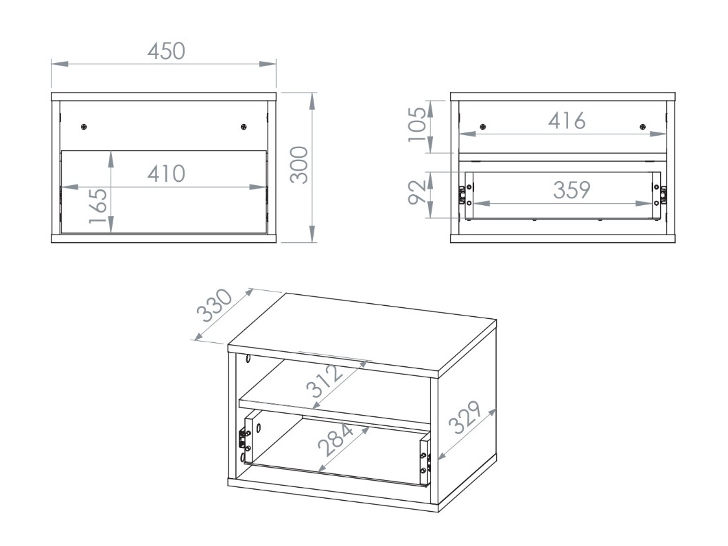 Нощно шкафче Morsero 106