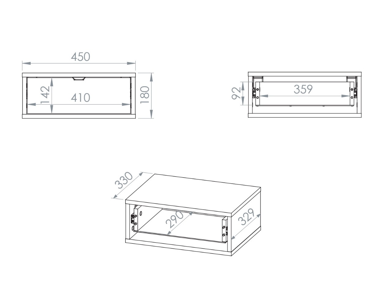 Нощно шкафче Morsero 107