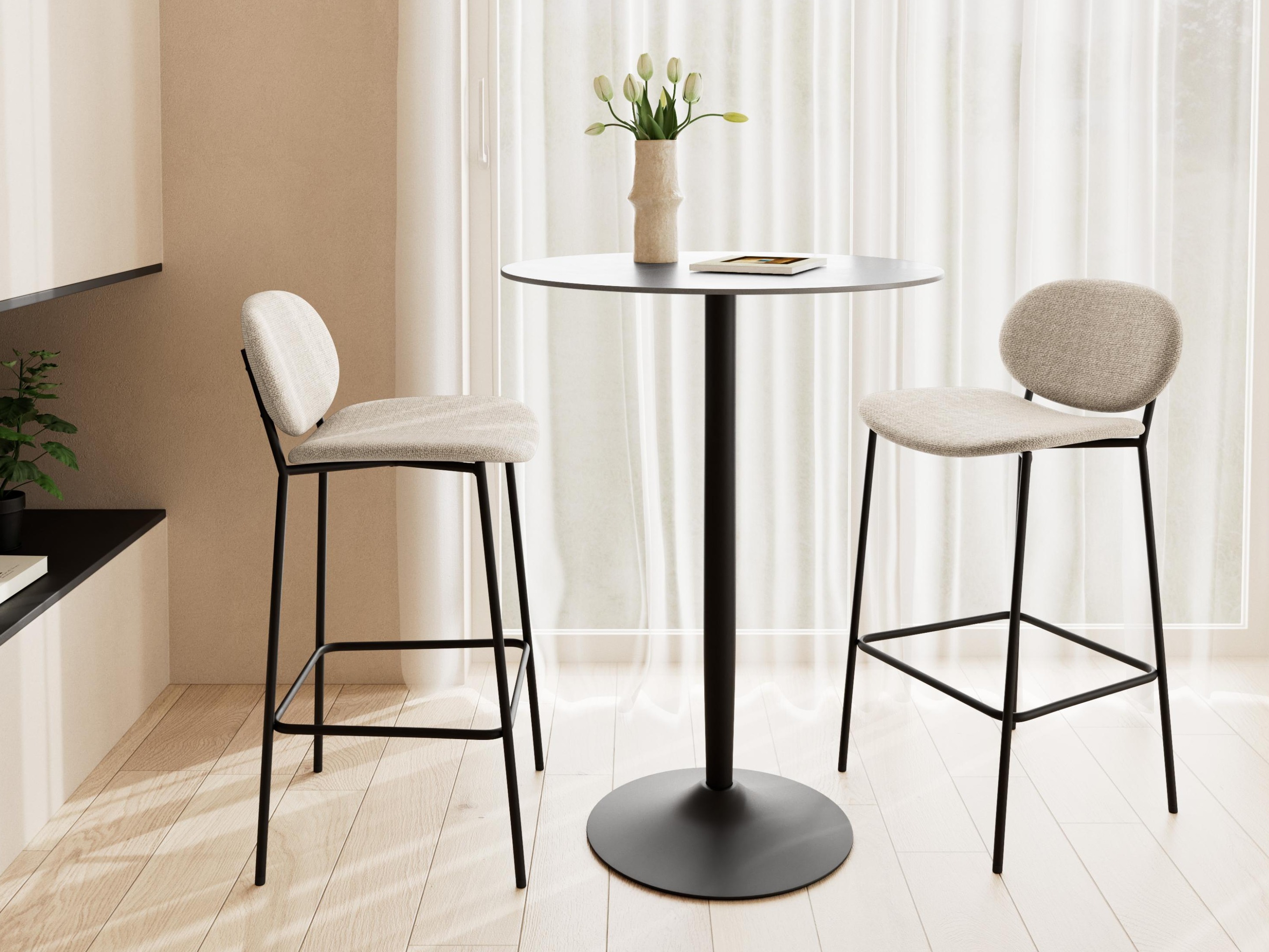 Бар маса Norsica 863 (Черен мрамор)