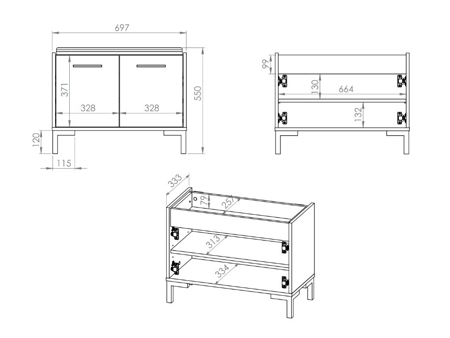 Комплект за антре Fiolevo 105