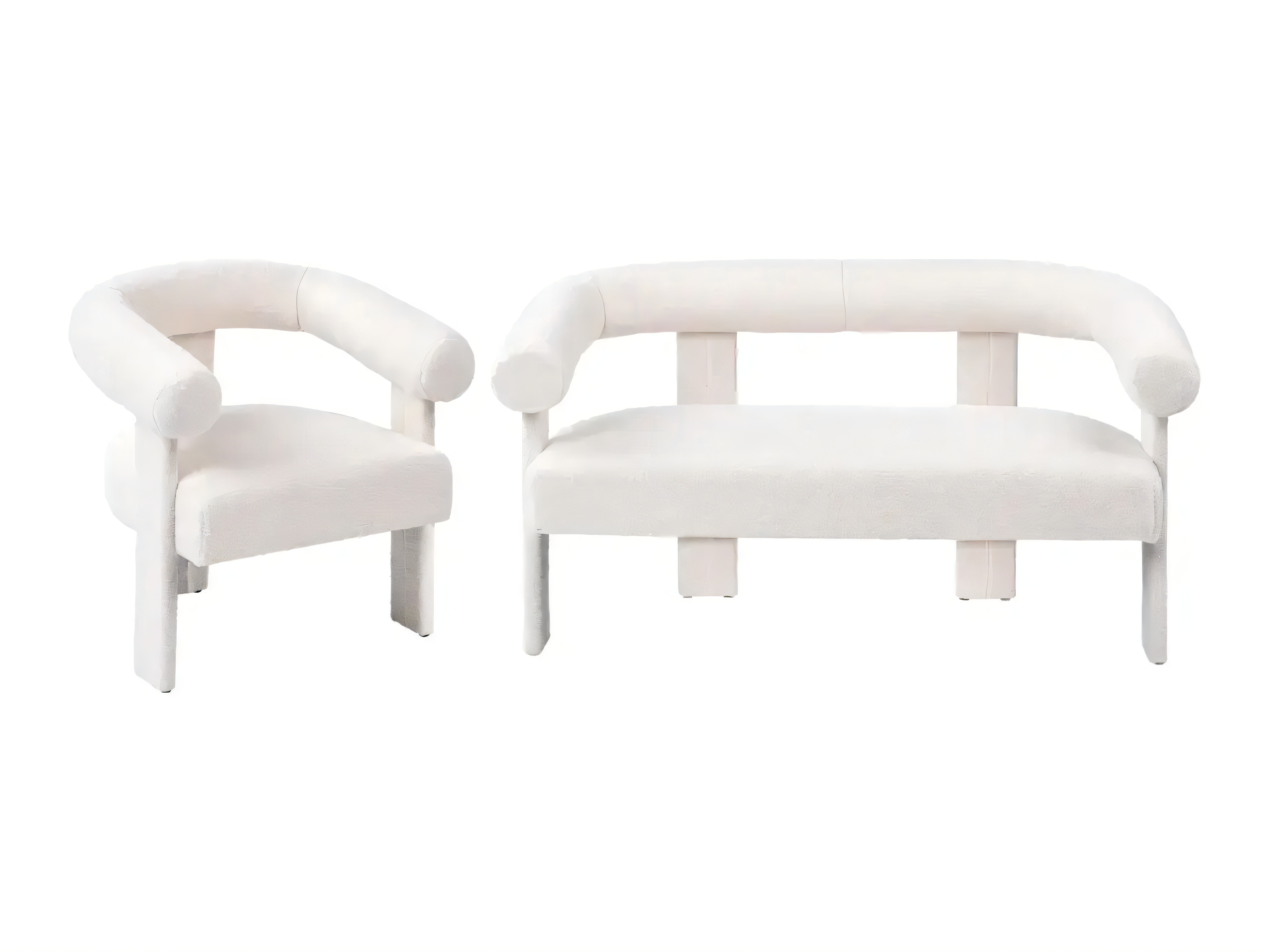 Комплект мека мебел Berwyn 2710 (Бял)