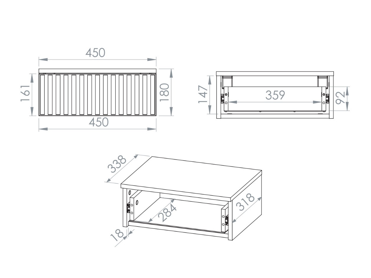 Нощно шкафче Marmeli 131