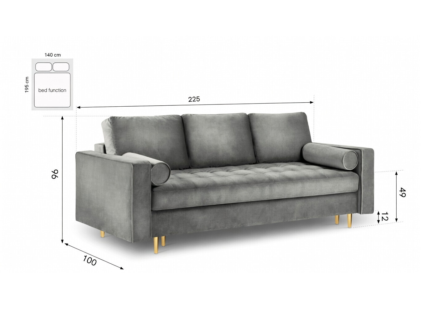 Разтегателен диван Domrevi 102 (Malia Forrest)