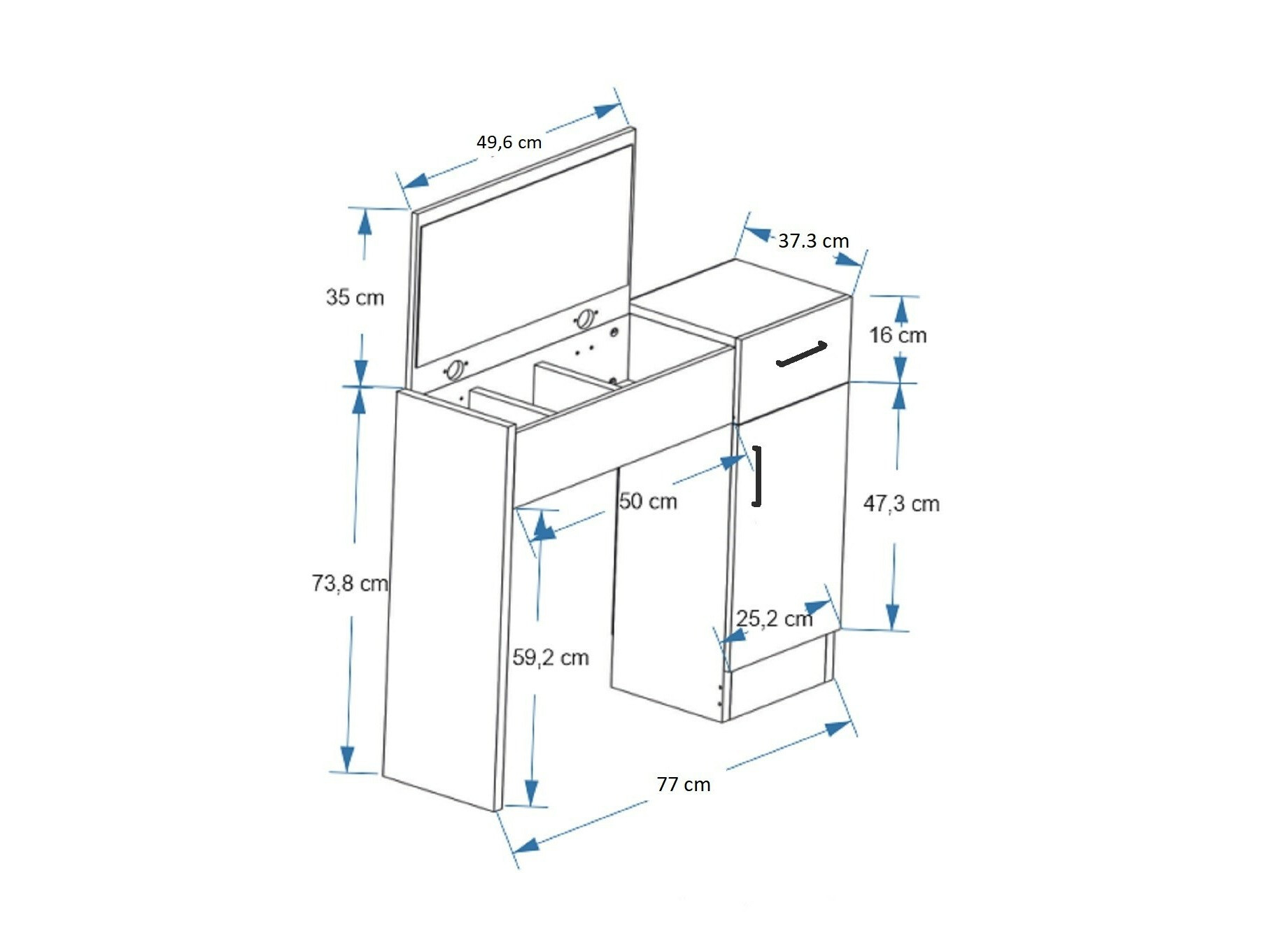 Тоалетка SB4932
