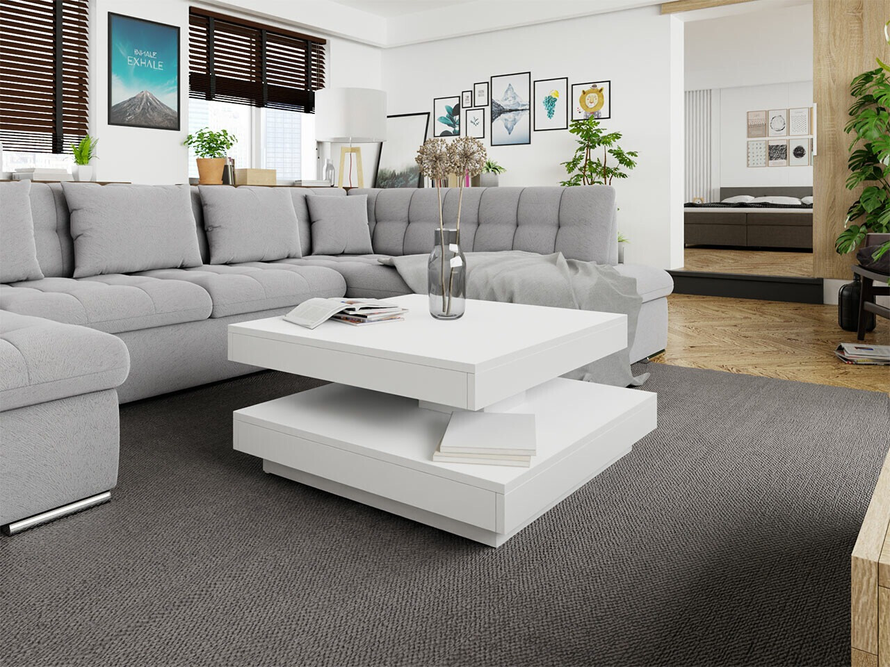 Трансформираща се масичка за кафе SB4933 с нарушена опаковка