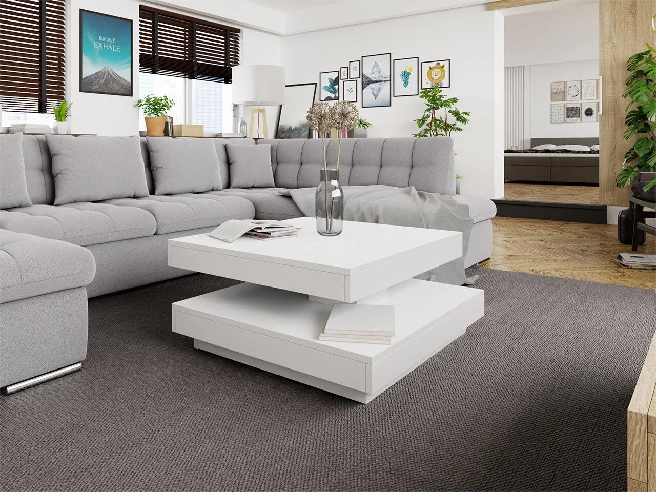 Трансформираща се масичка за кафе SB4933 с нарушена опаковка