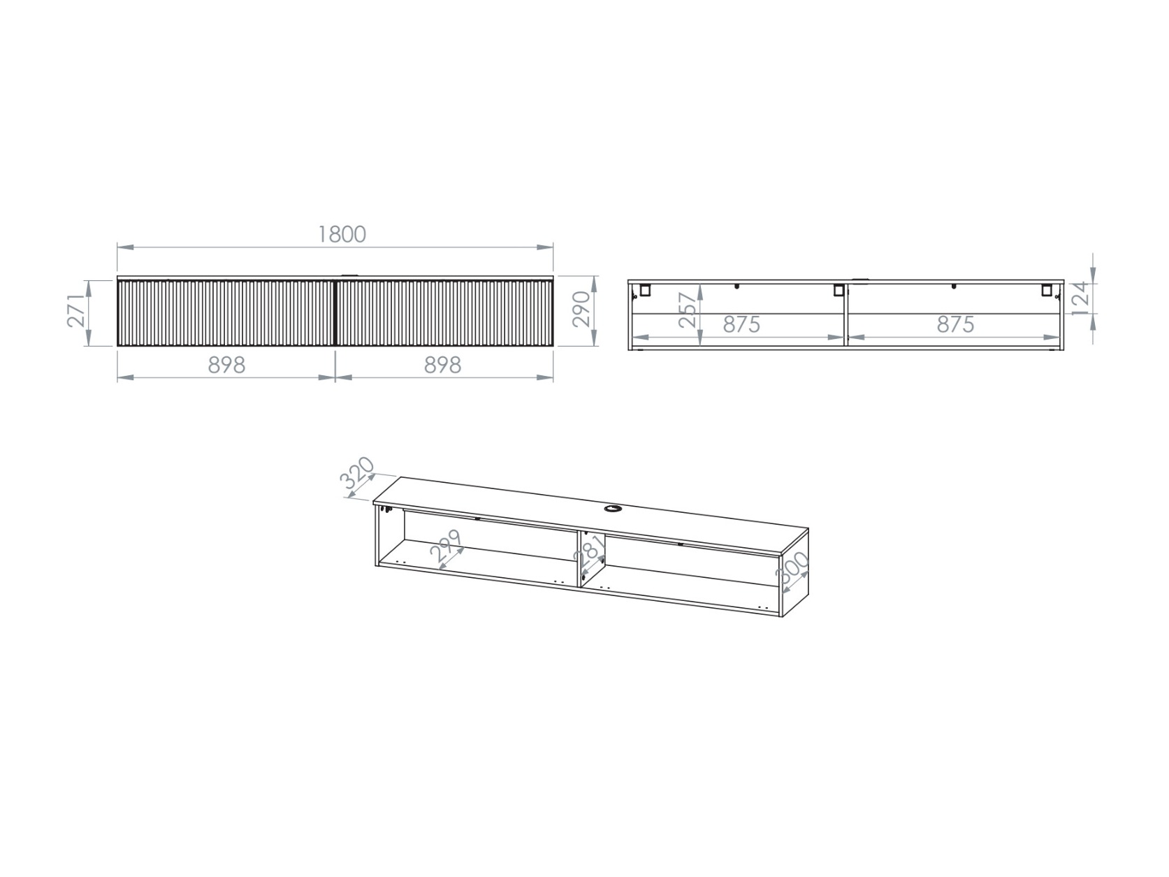 ТВ шкаф Marmeli 132