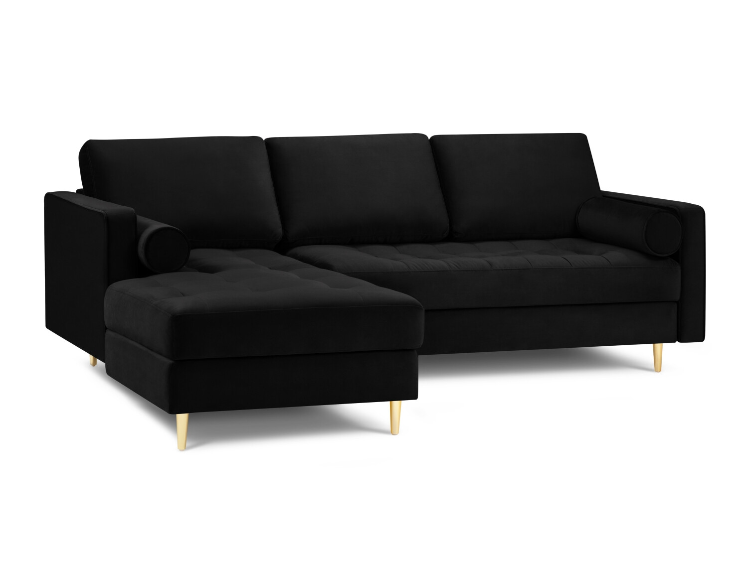 Ъглов диван Domrevi 103 (Malia Черен)