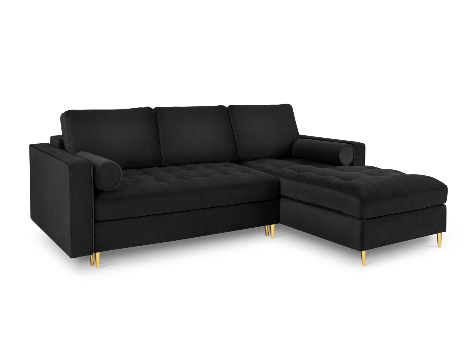 Ъглов диван Domrevi 104 (Malia Черен)