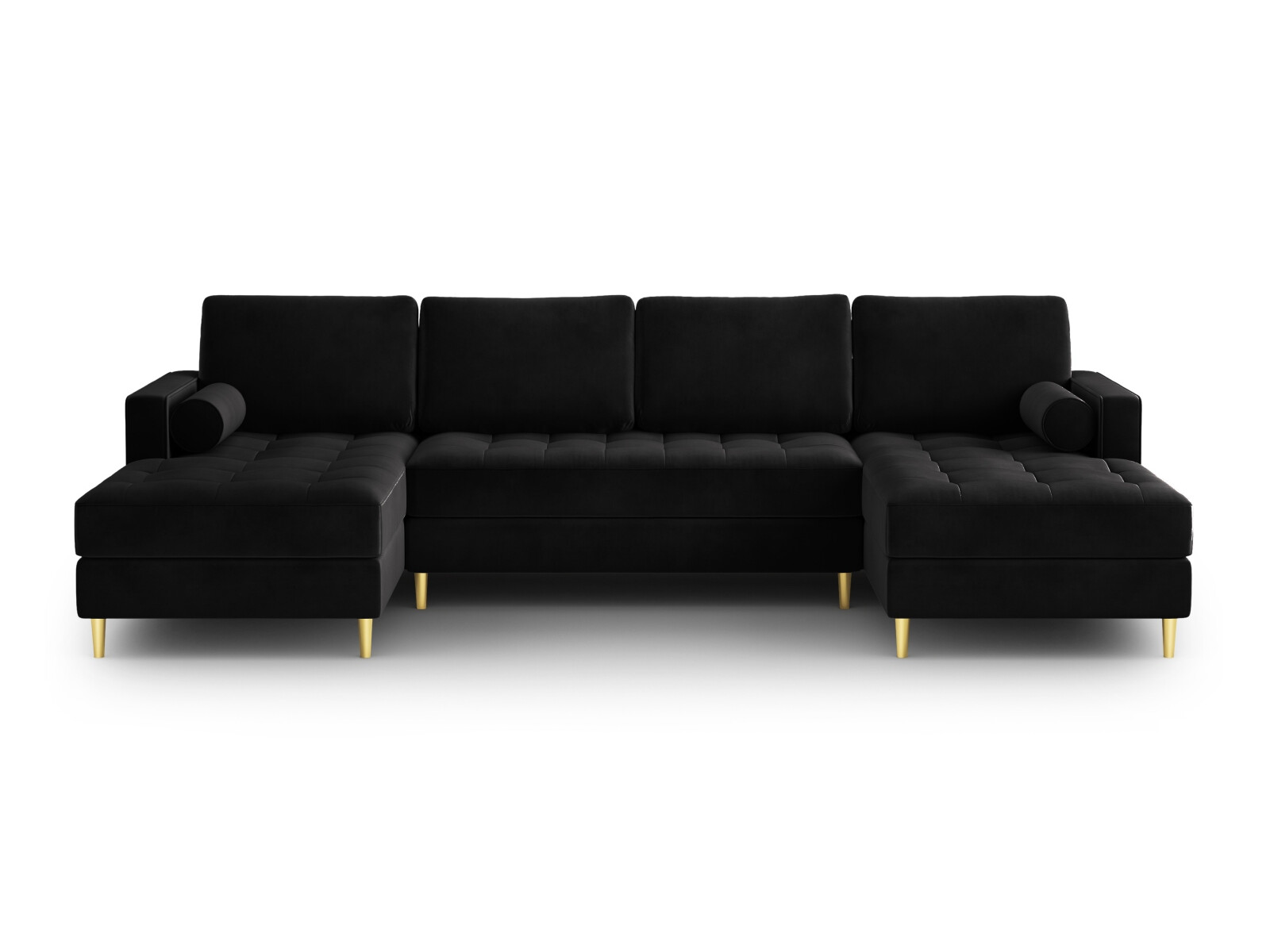 Ъглов диван Domrevi 105 (Malia Черен)