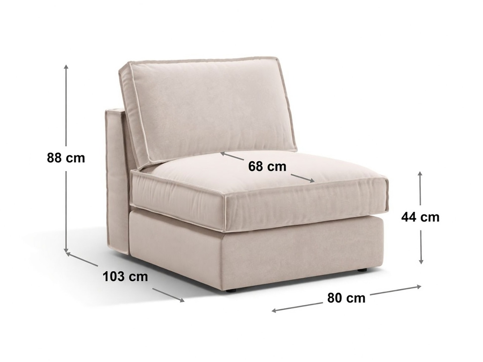 Модулен фотьойл Dalodei 100 (Babel Light grey)