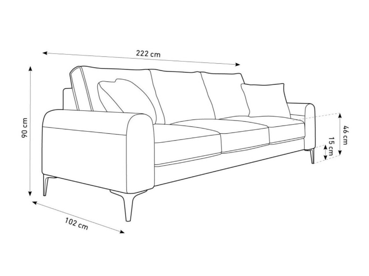 Диван Lorelia 101 (Malia Mole)