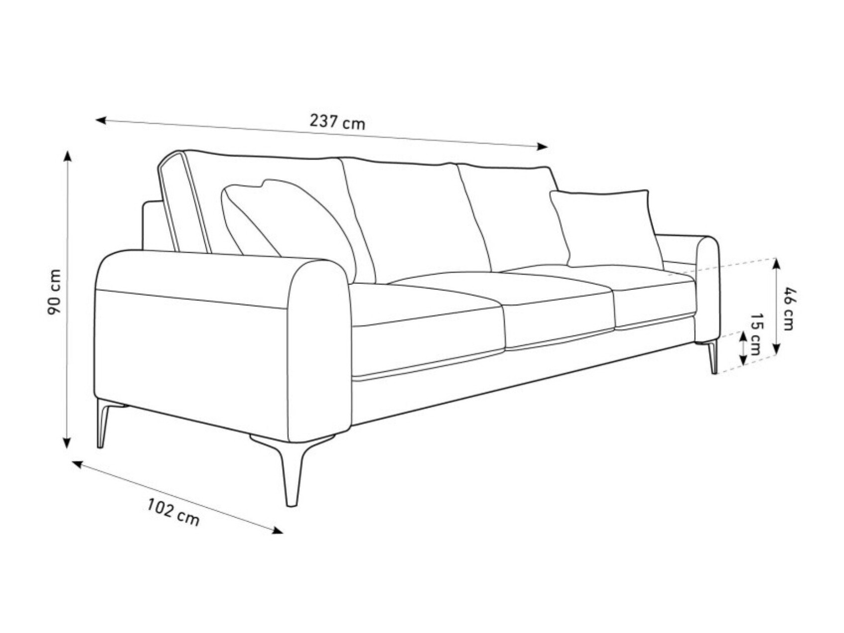 Диван Lorelia 102 (Malia Mole)
