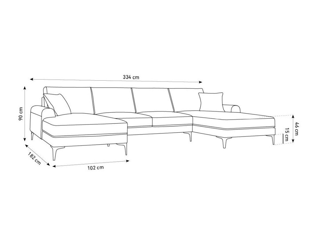 Ъглов диван Lorelia 103 (Malia Mole)