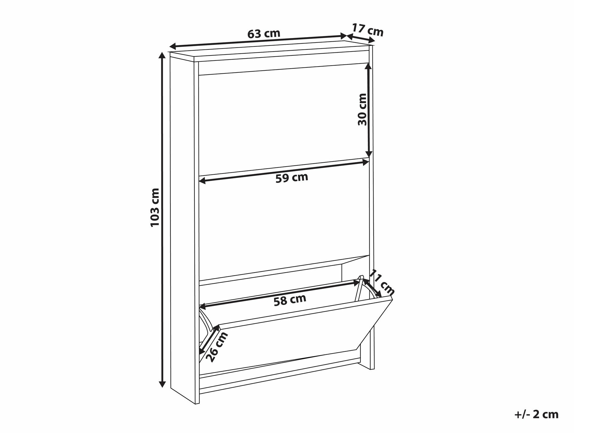 Шкаф за обувки SB4990
