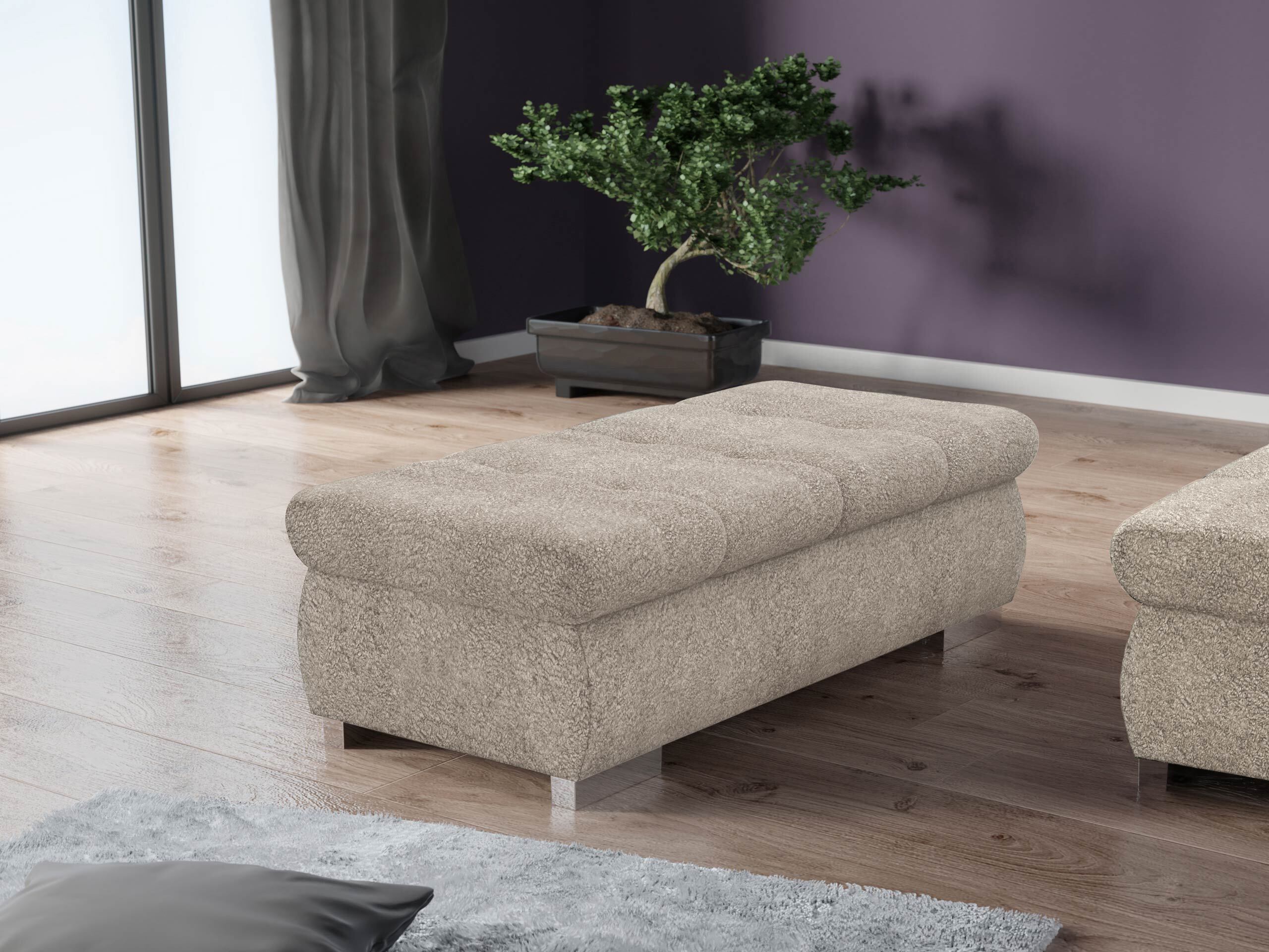 Тапицирана пейка Comfivo Nitor I (Coral 50)