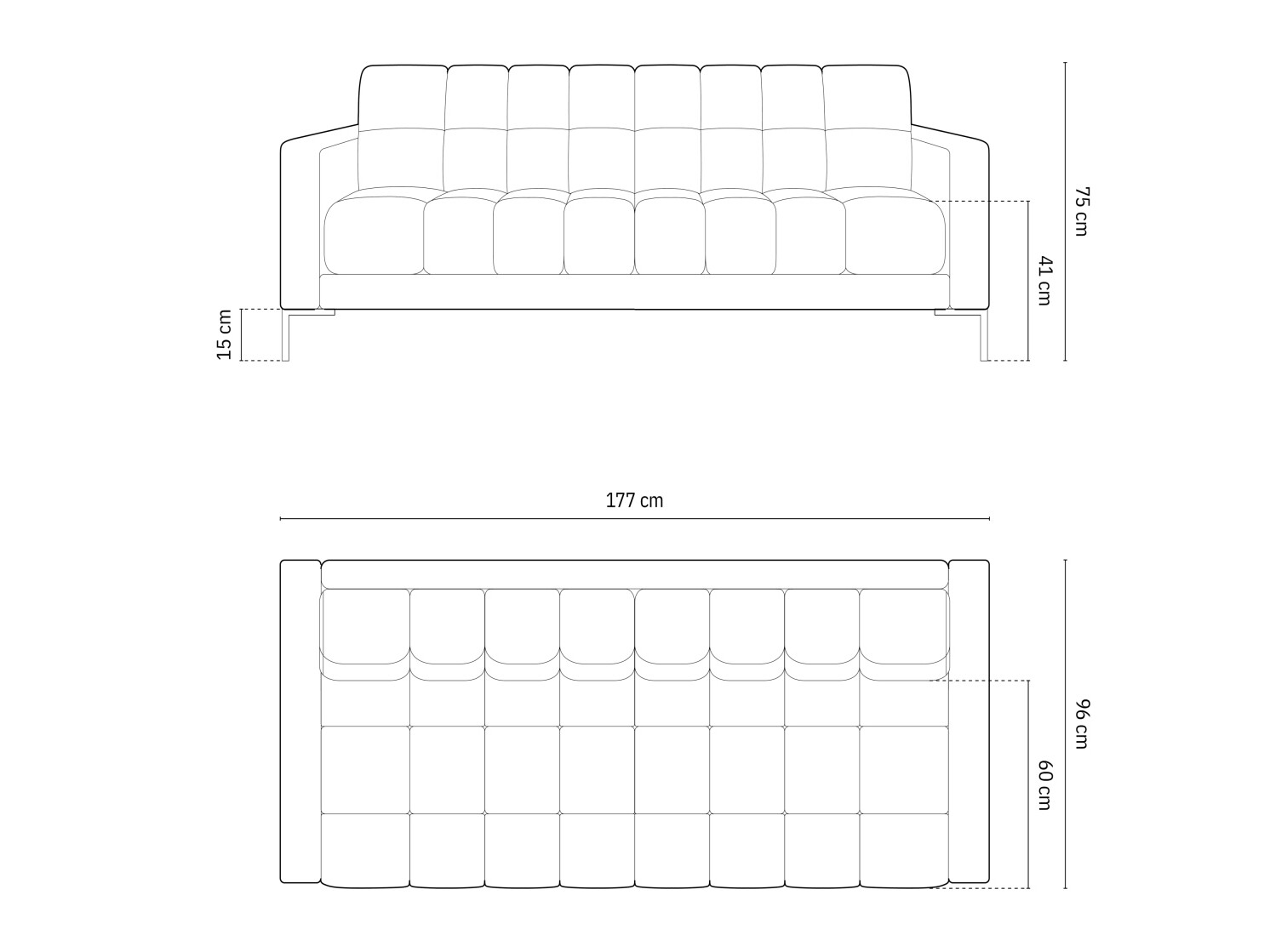 Диван Calelbe 101 (Malia Сметана)