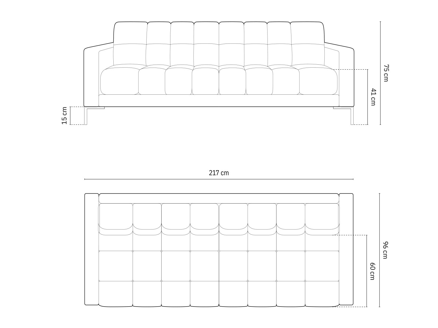 Диван Calelbe 102 (Malia Сметана)
