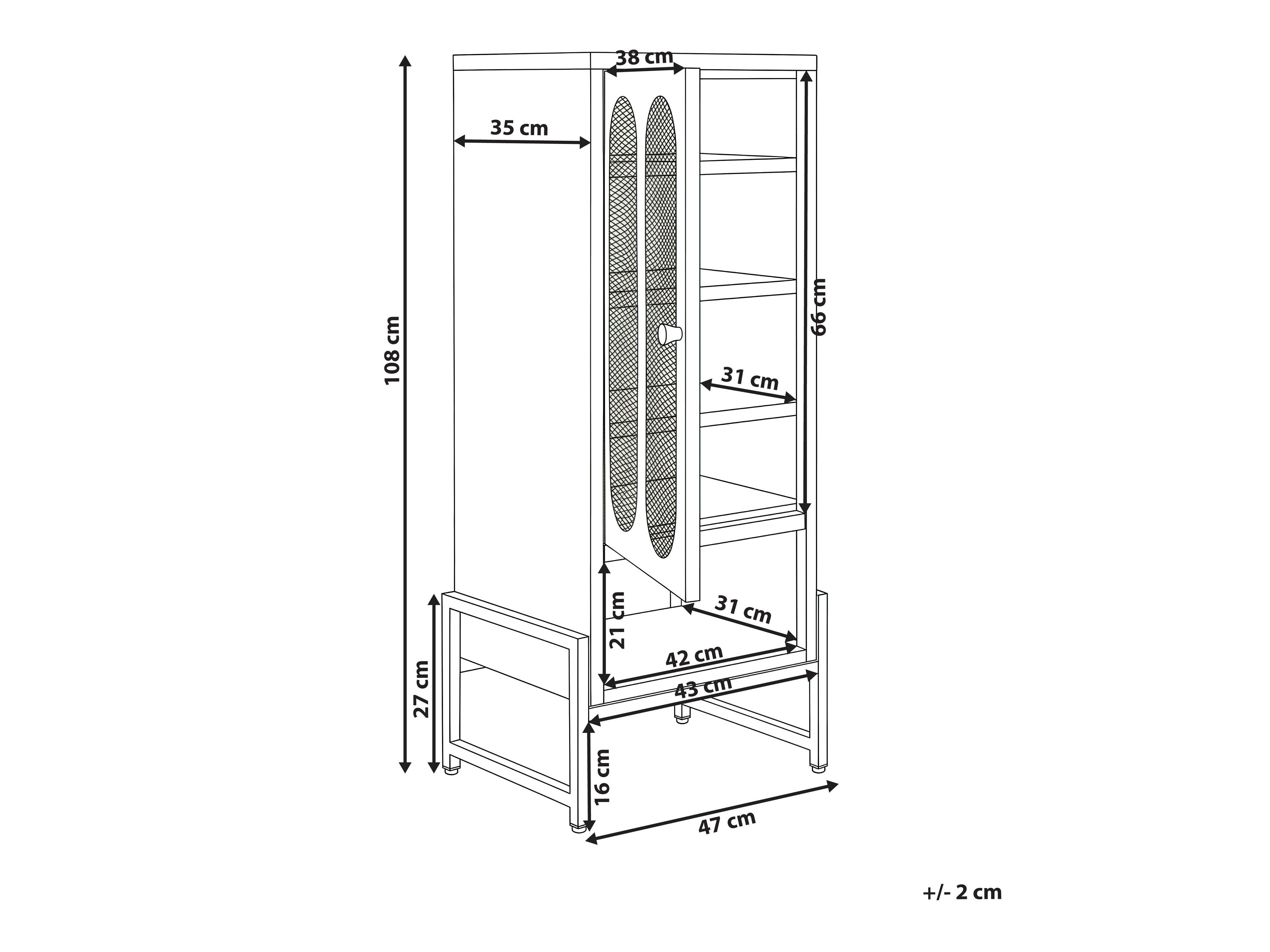 Шкаф Berwyn 3279 (Бял)