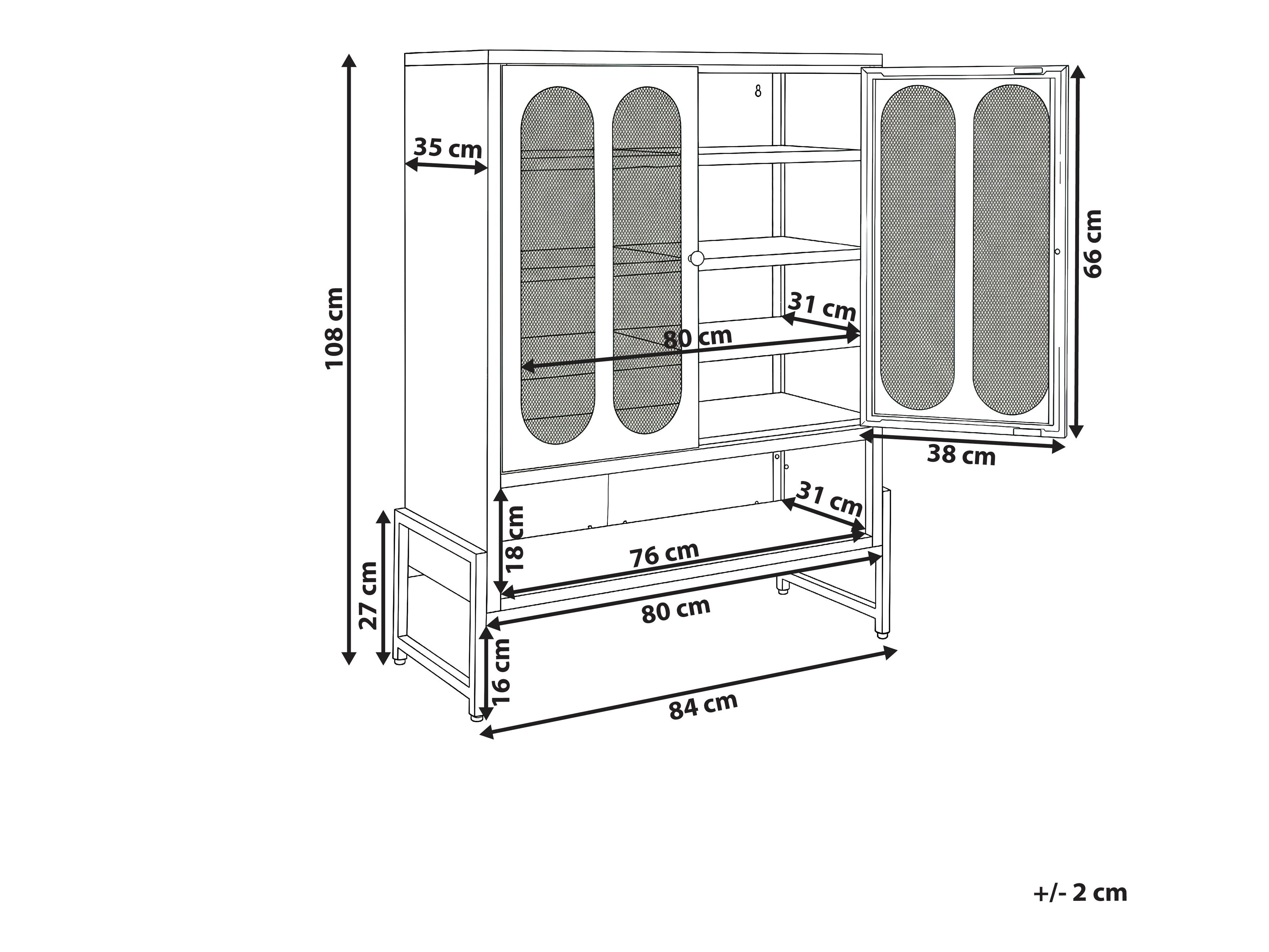Шкаф Berwyn 3280 (Бял)