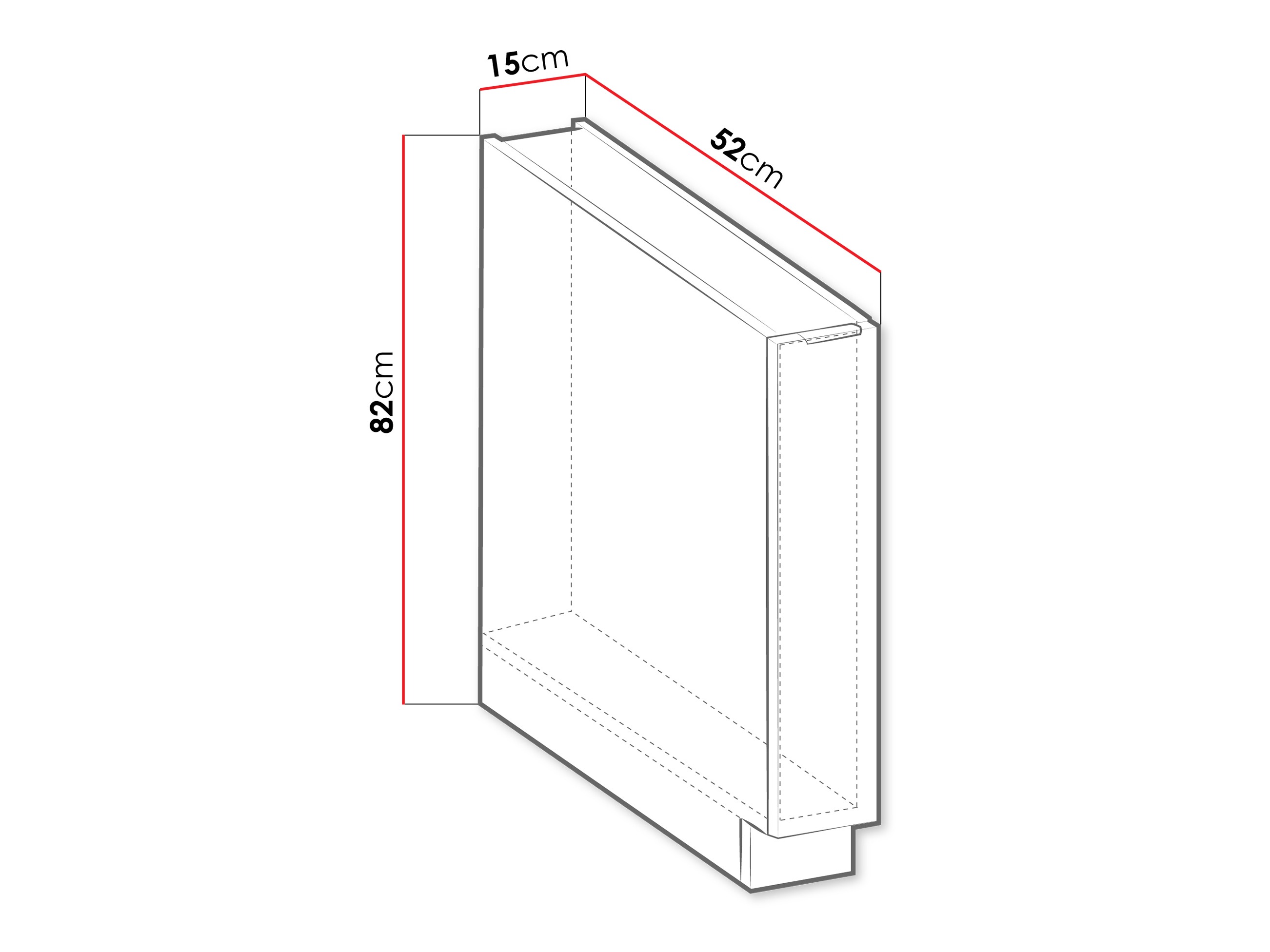 Модулен шкаф с изтеглящ се кошница Sole 101