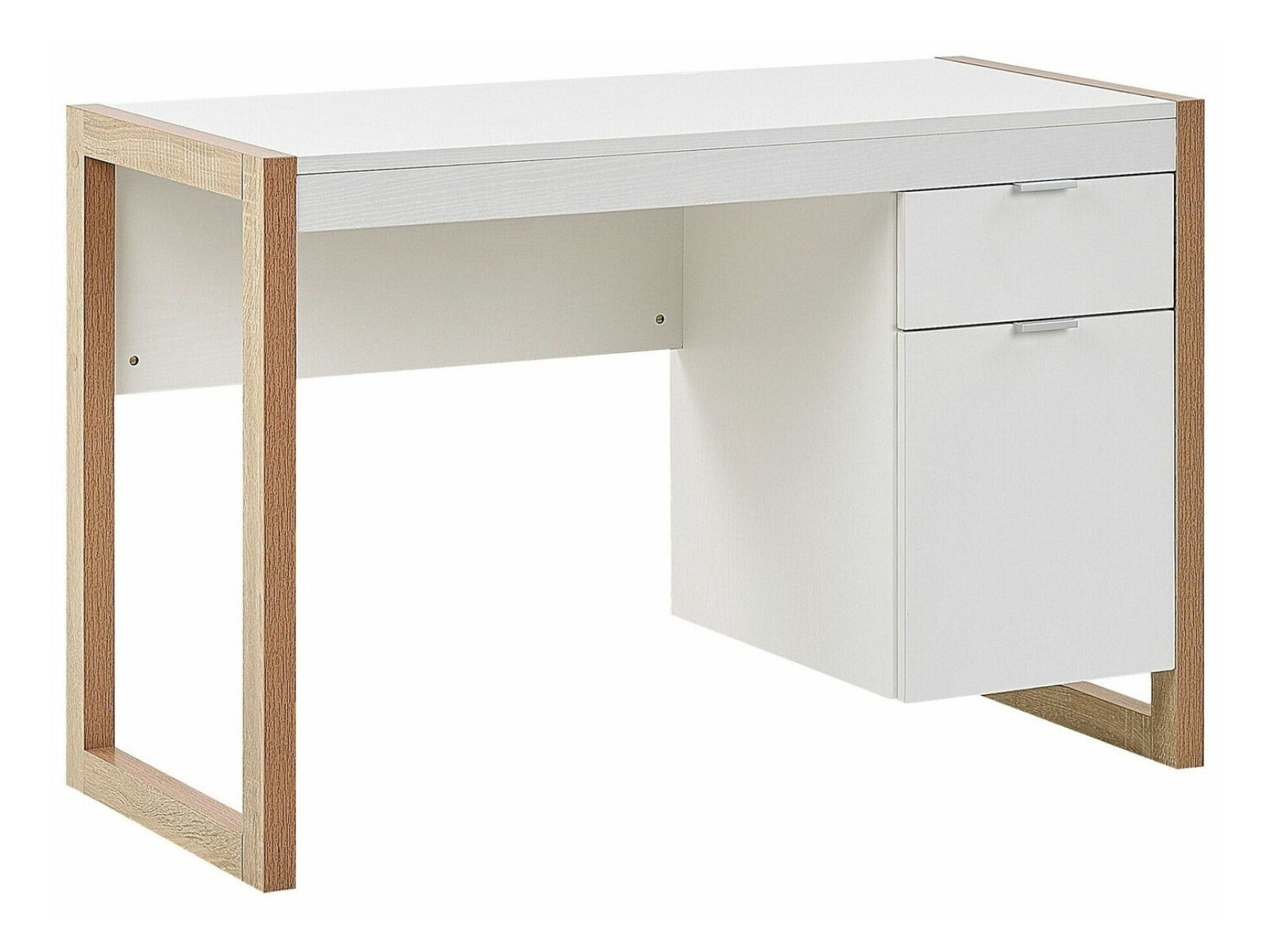 Офис бюро Berwyn 3282 (Бял + Ярък дърво)