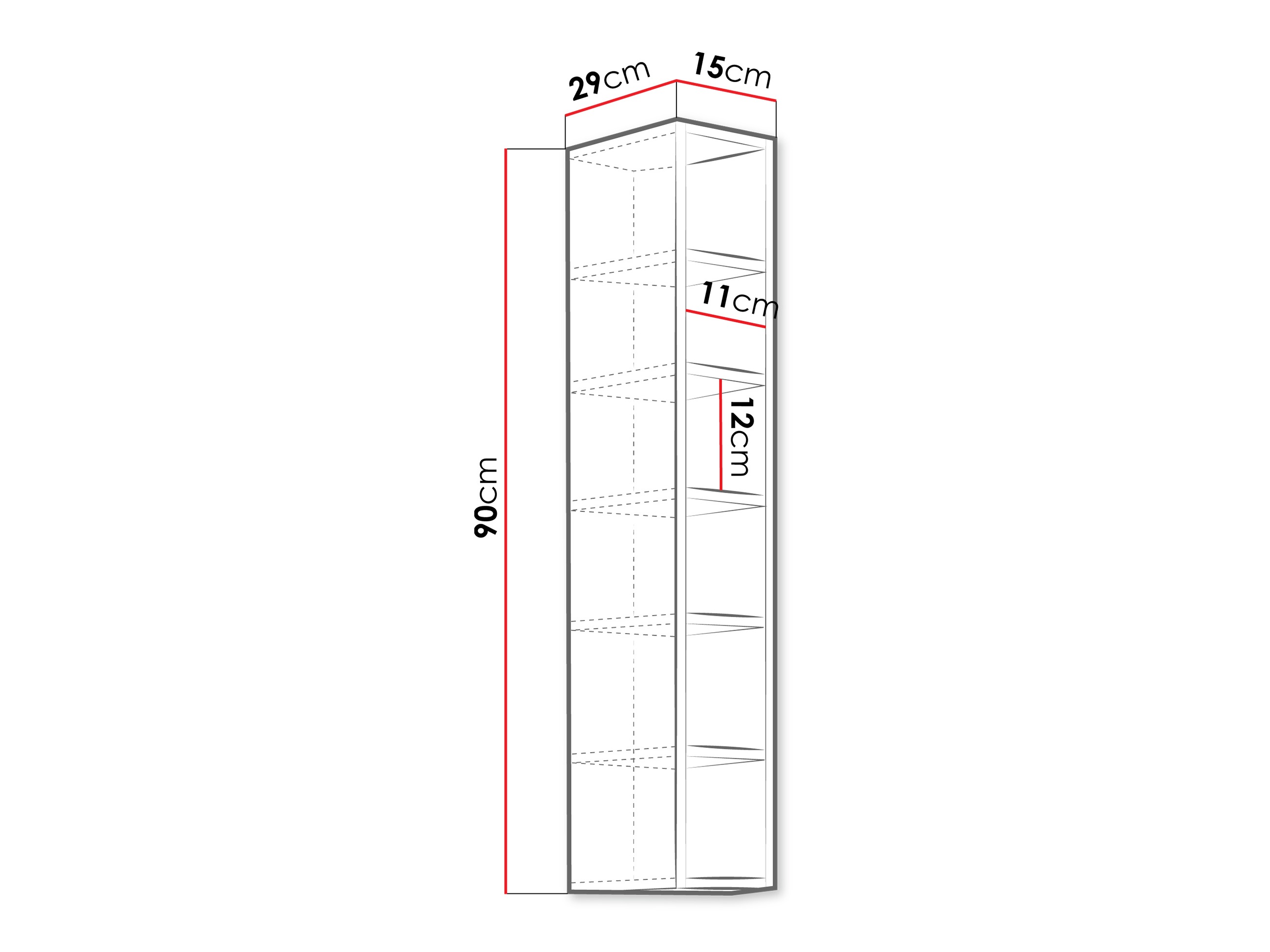 Стенна етажерка Sole 105