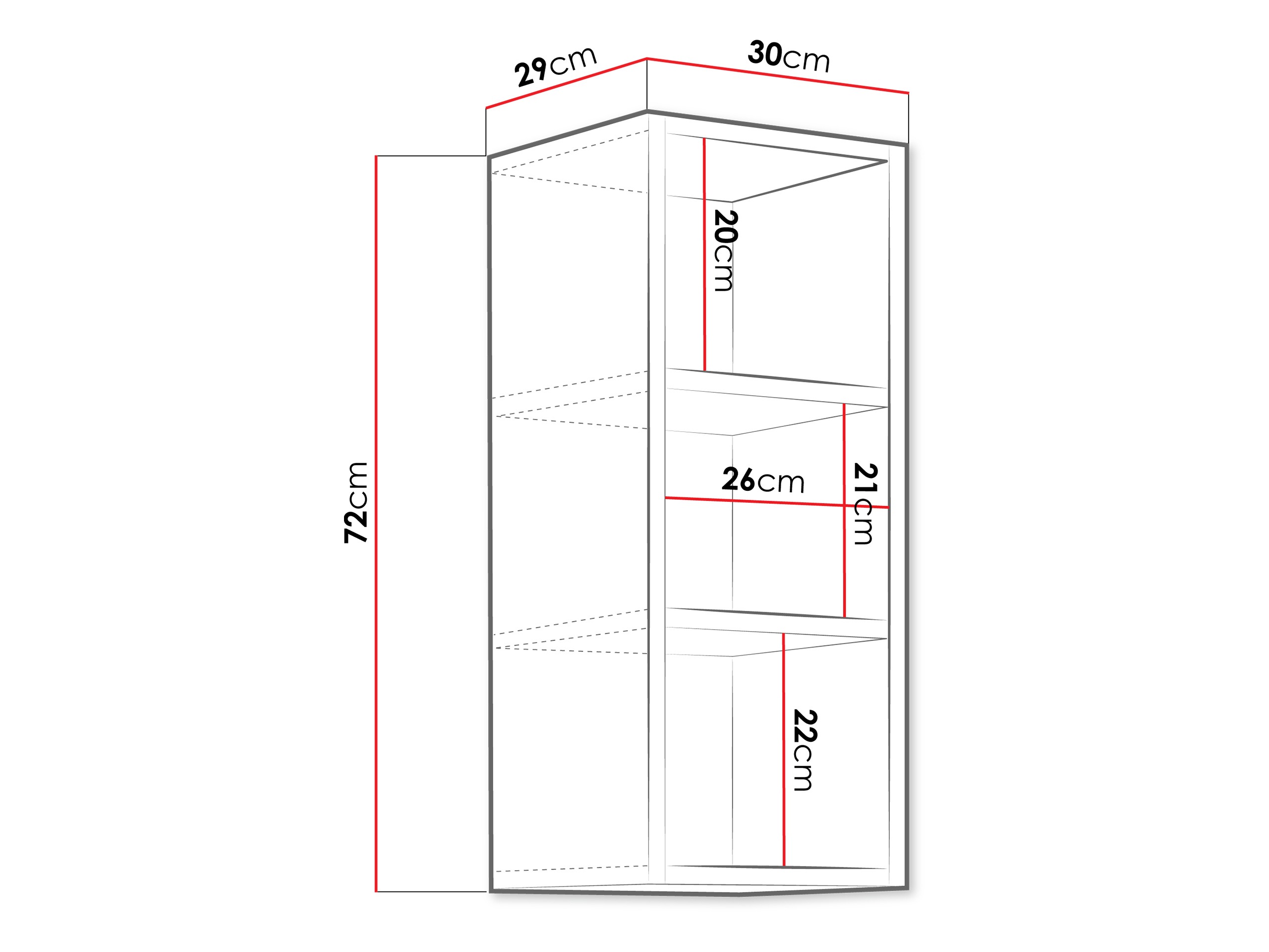 Стенна етажерка Sole 108