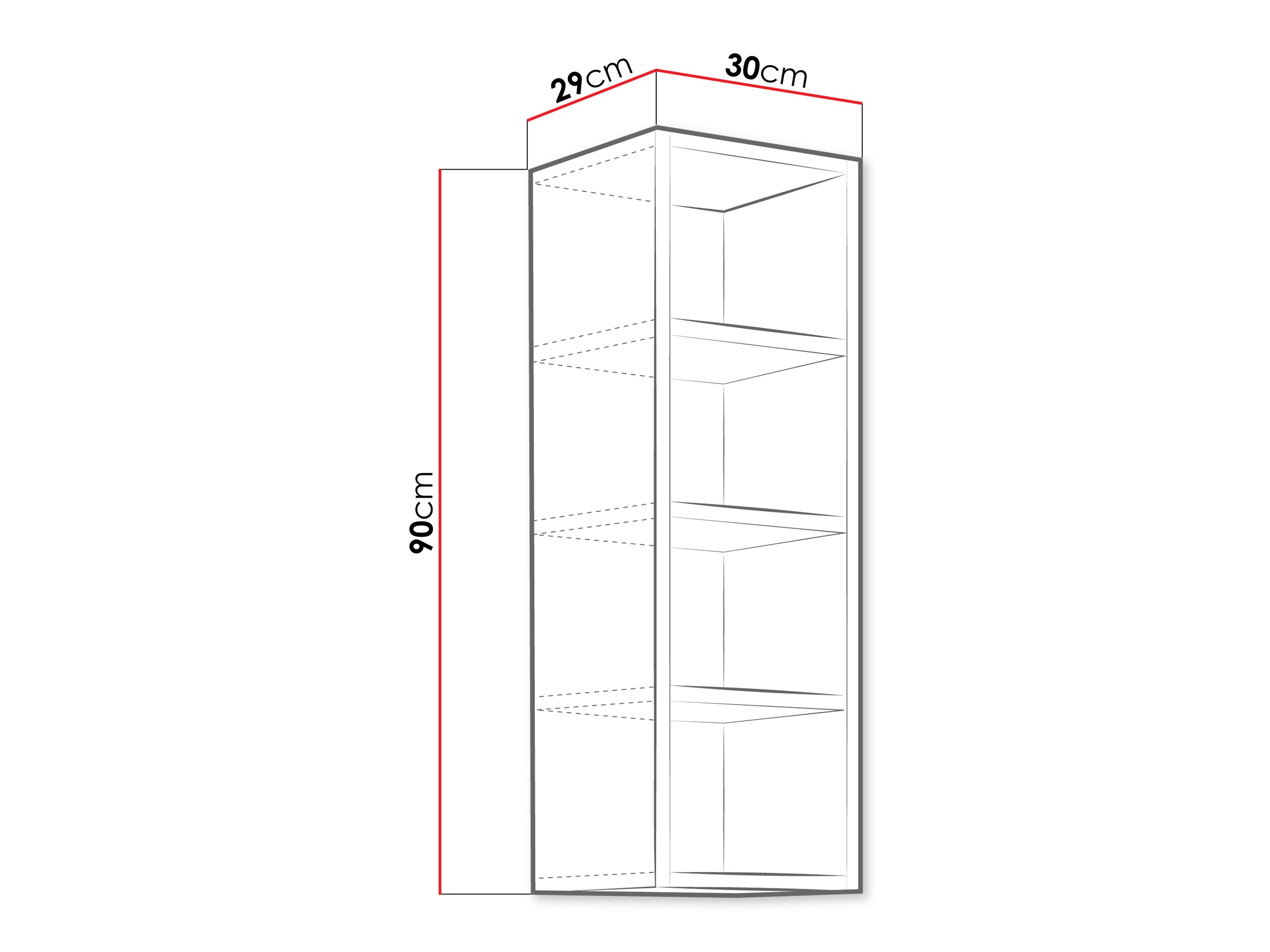 Стенна етажерка Sole 110