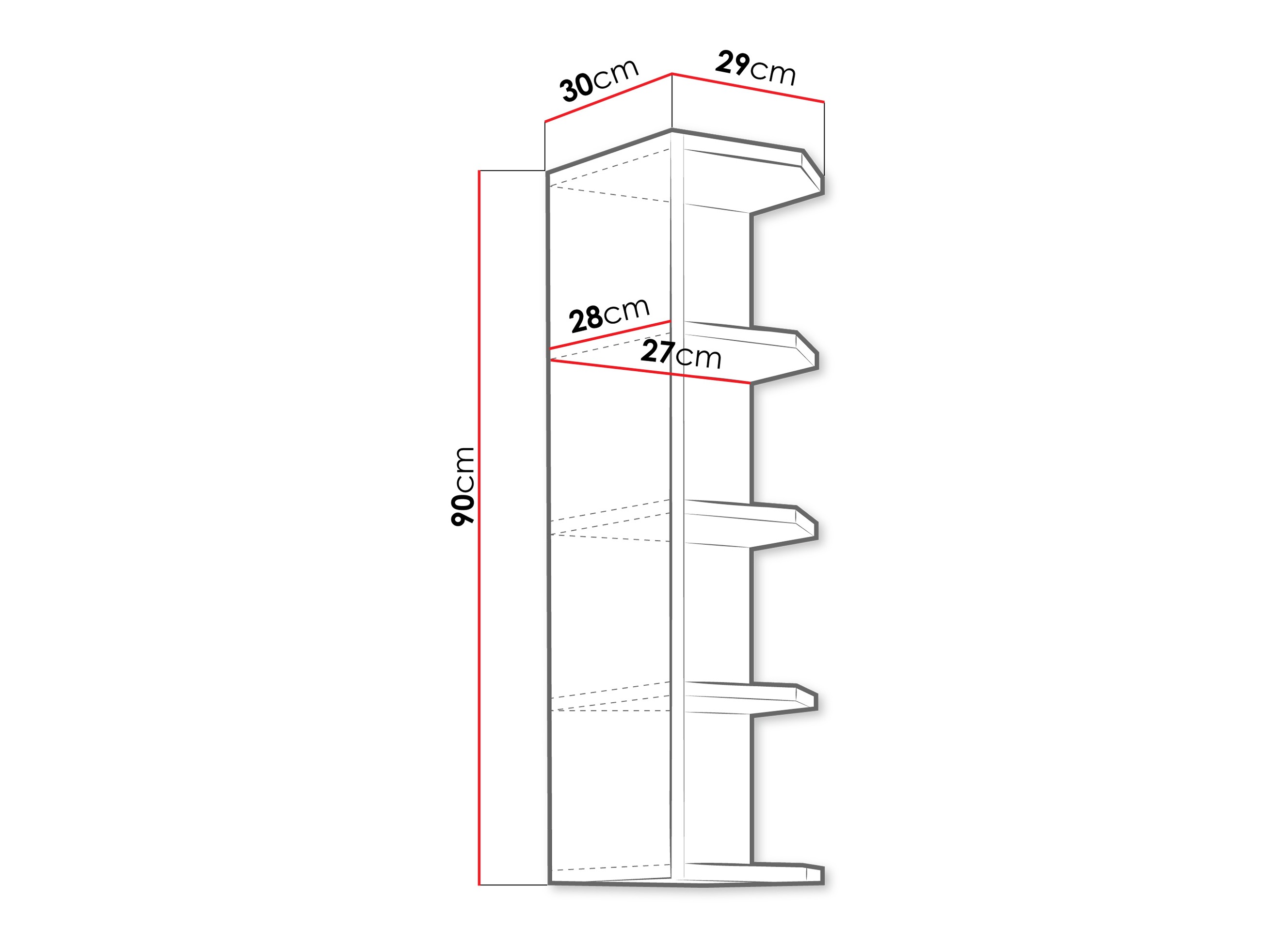 Стенна етажерка Sole 111
