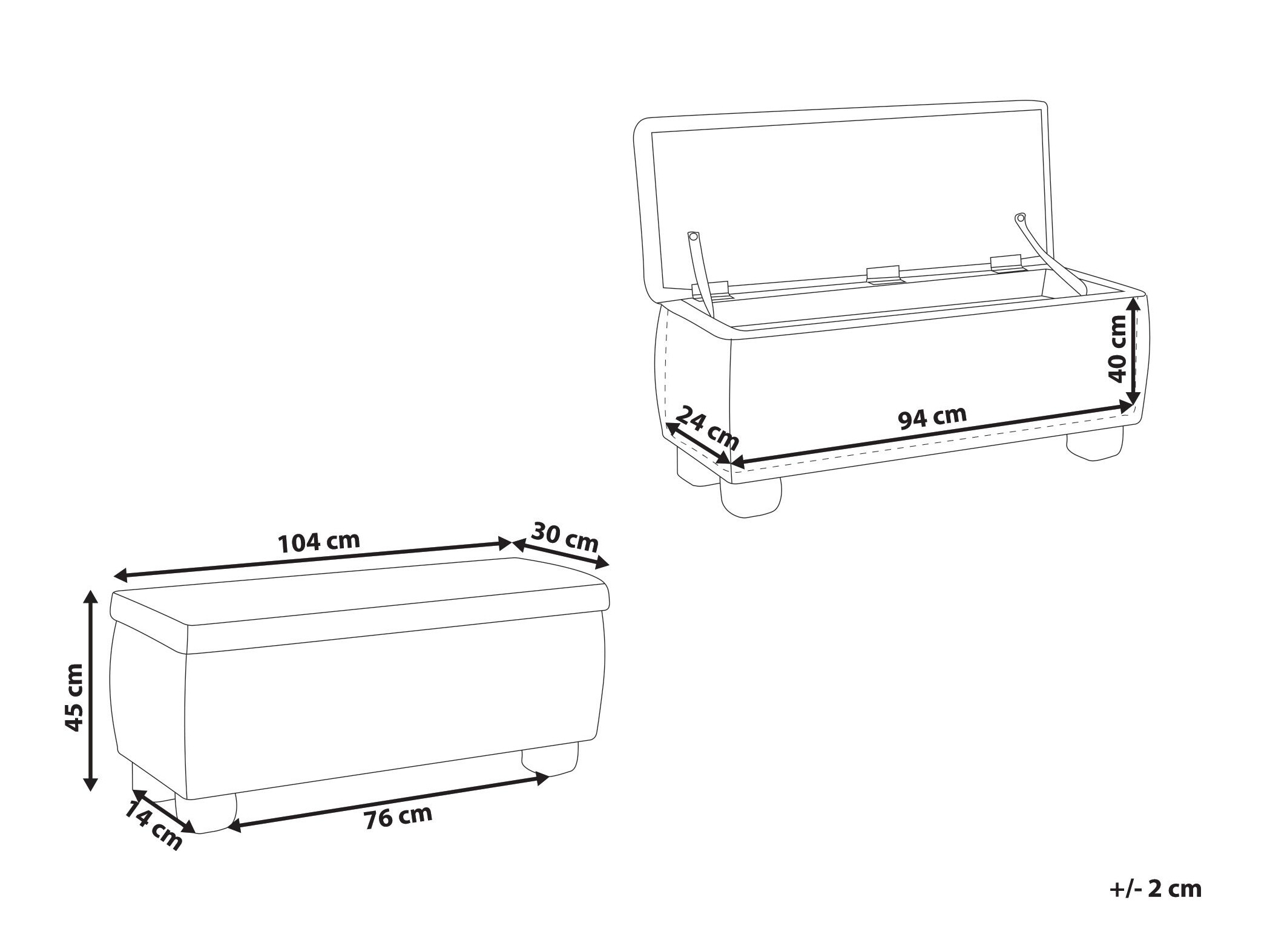 Тапицирана пейка Berwyn 3283 (Бежов)