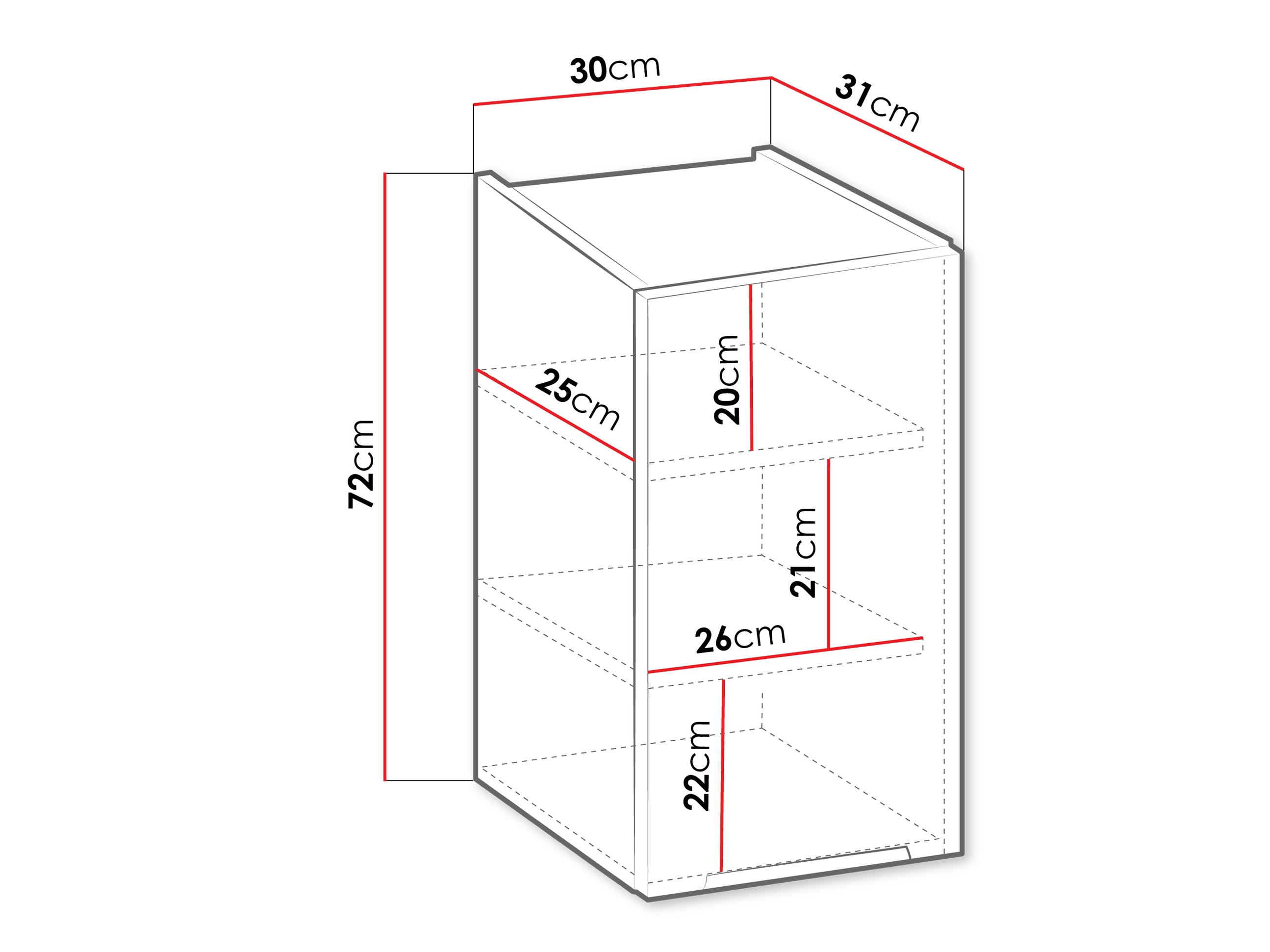 Модулен окачен шкаф Sole 112