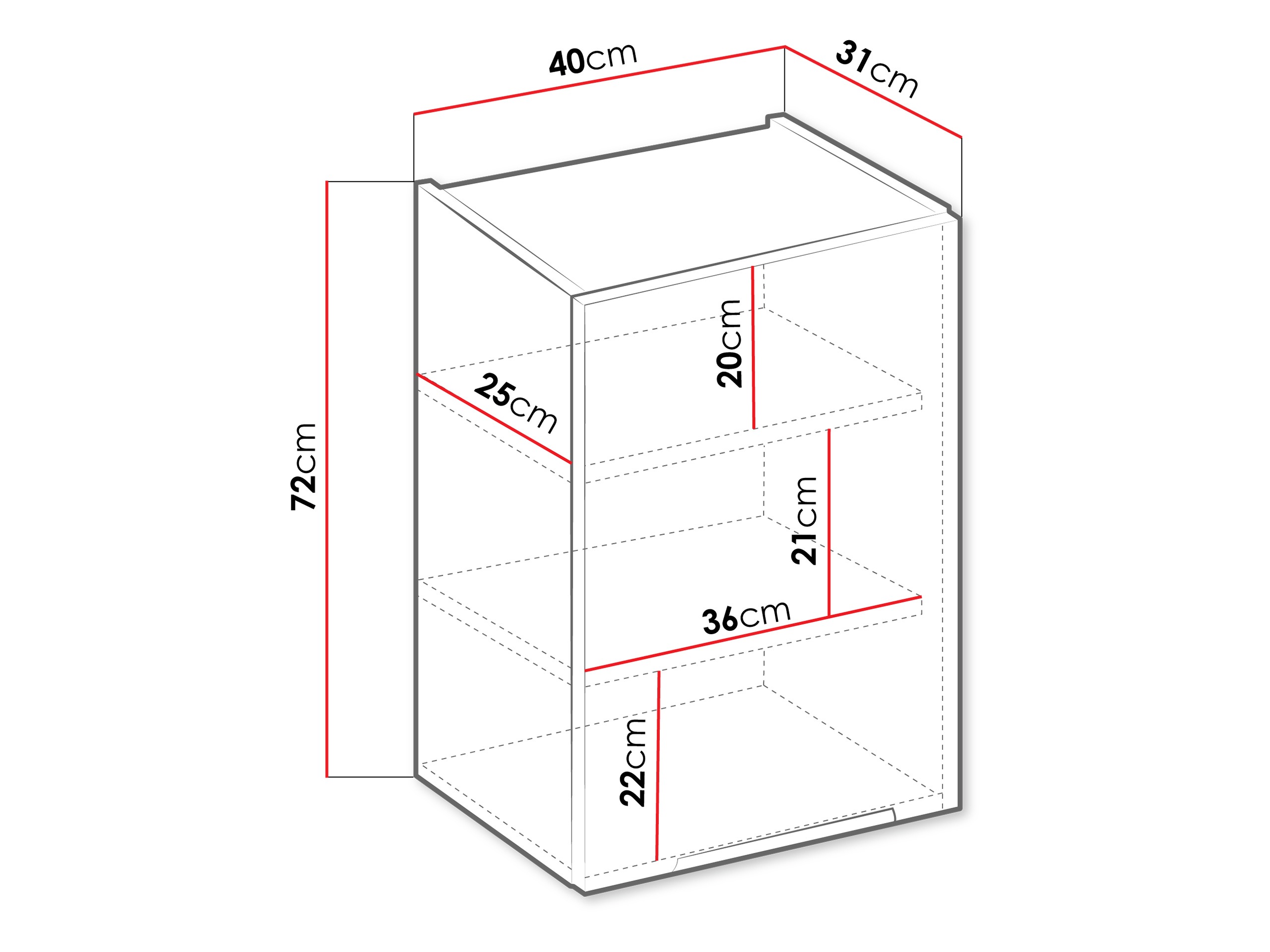Модулен окачен шкаф Sole 117