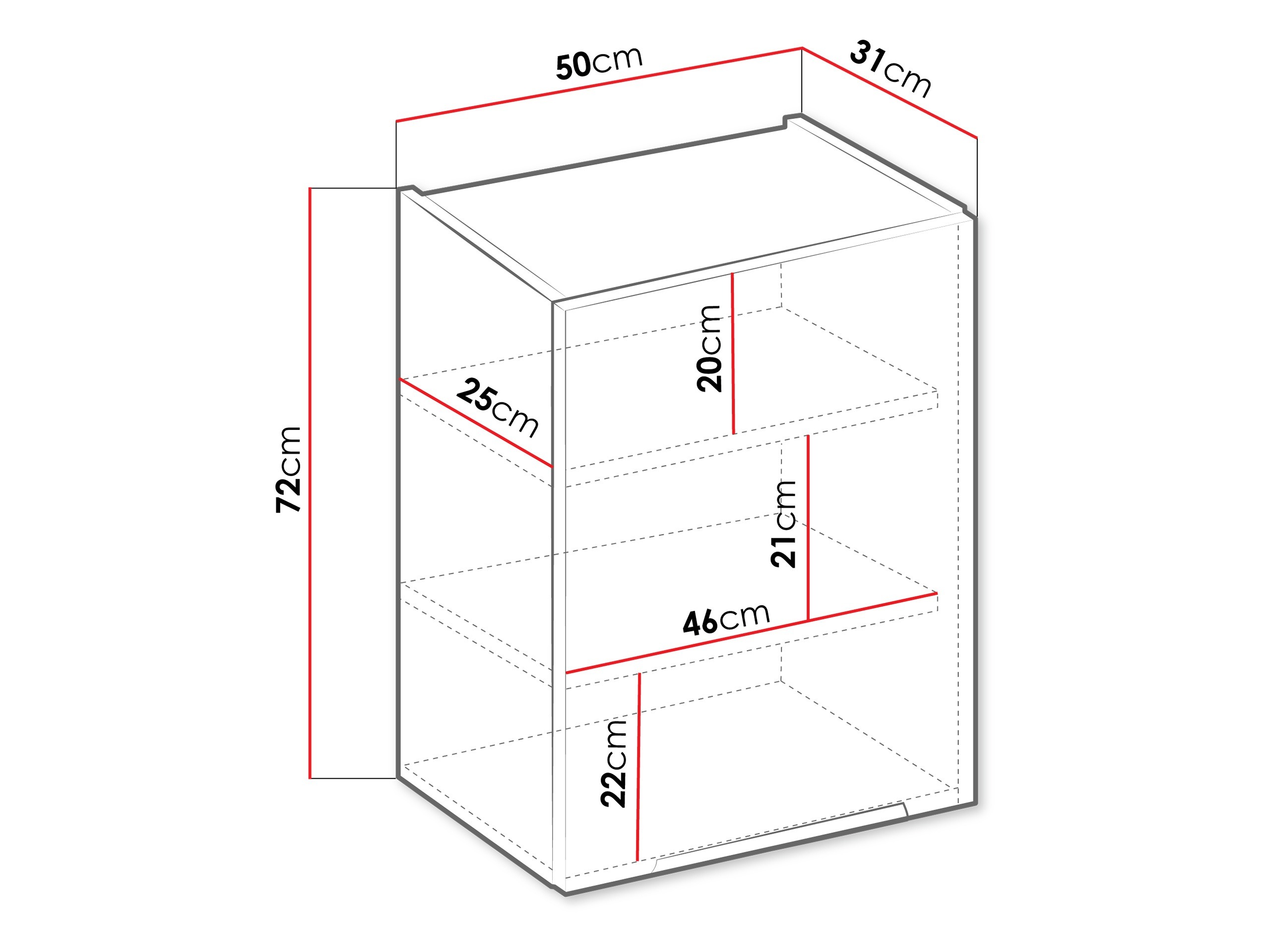 Модулен окачен шкаф Sole 122