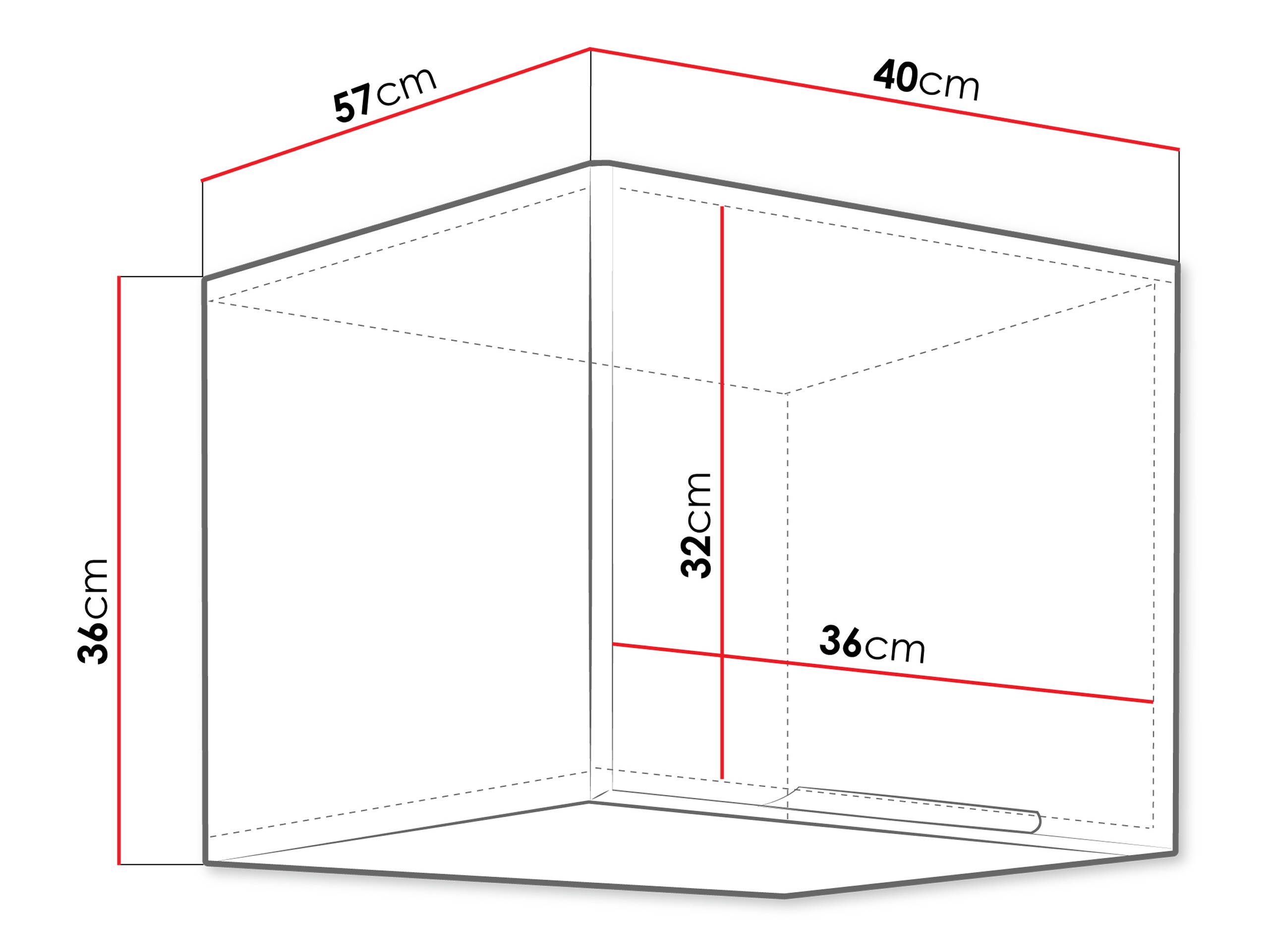 Модулен окачен шкаф Sole 127