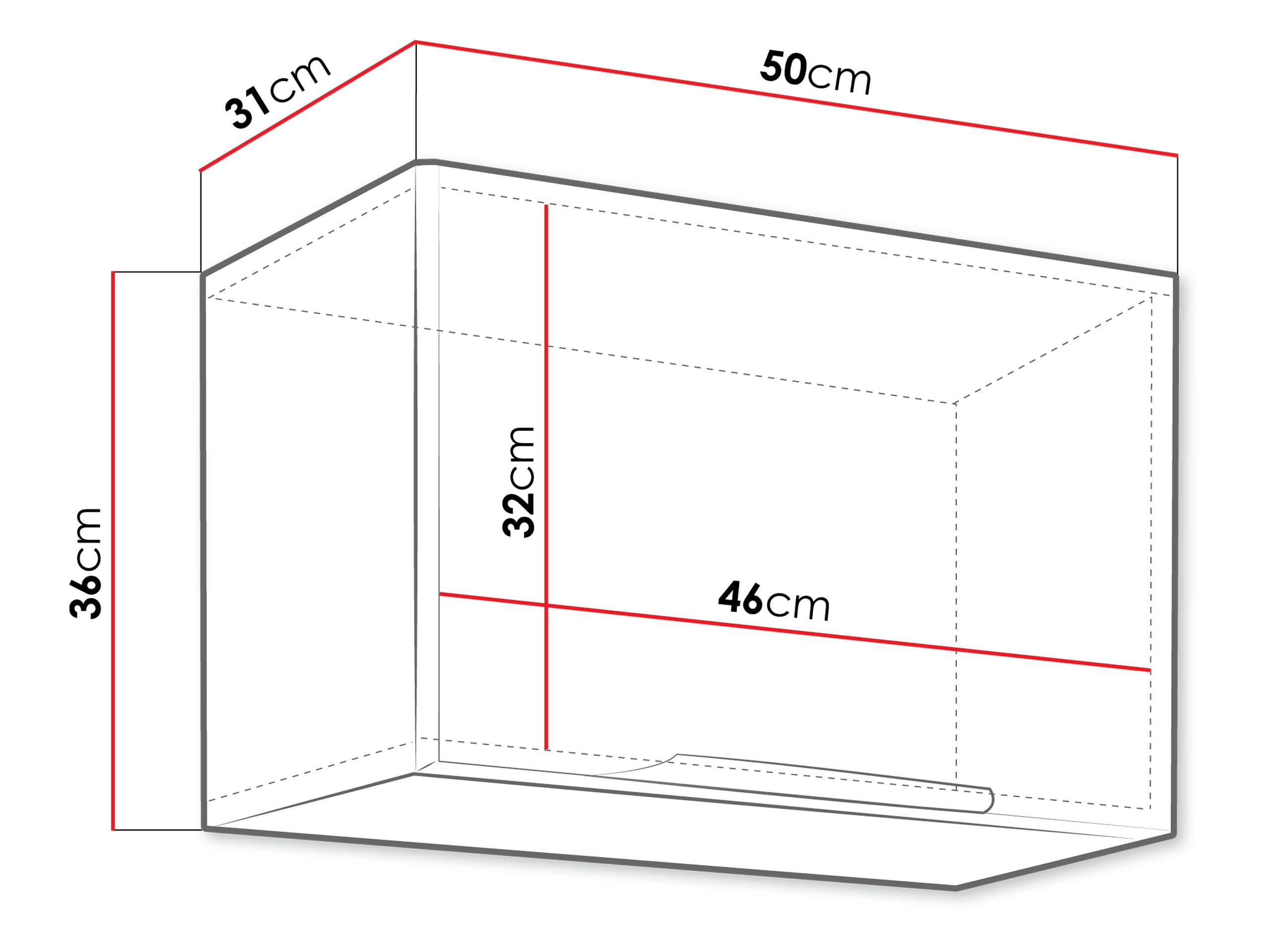 Модулен окачен шкаф Sole 128