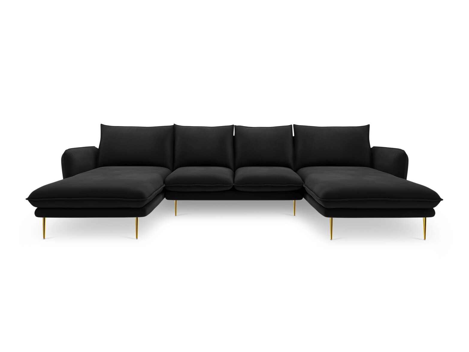 Ъглов диван Ferlevi 103 (Malia Черен)