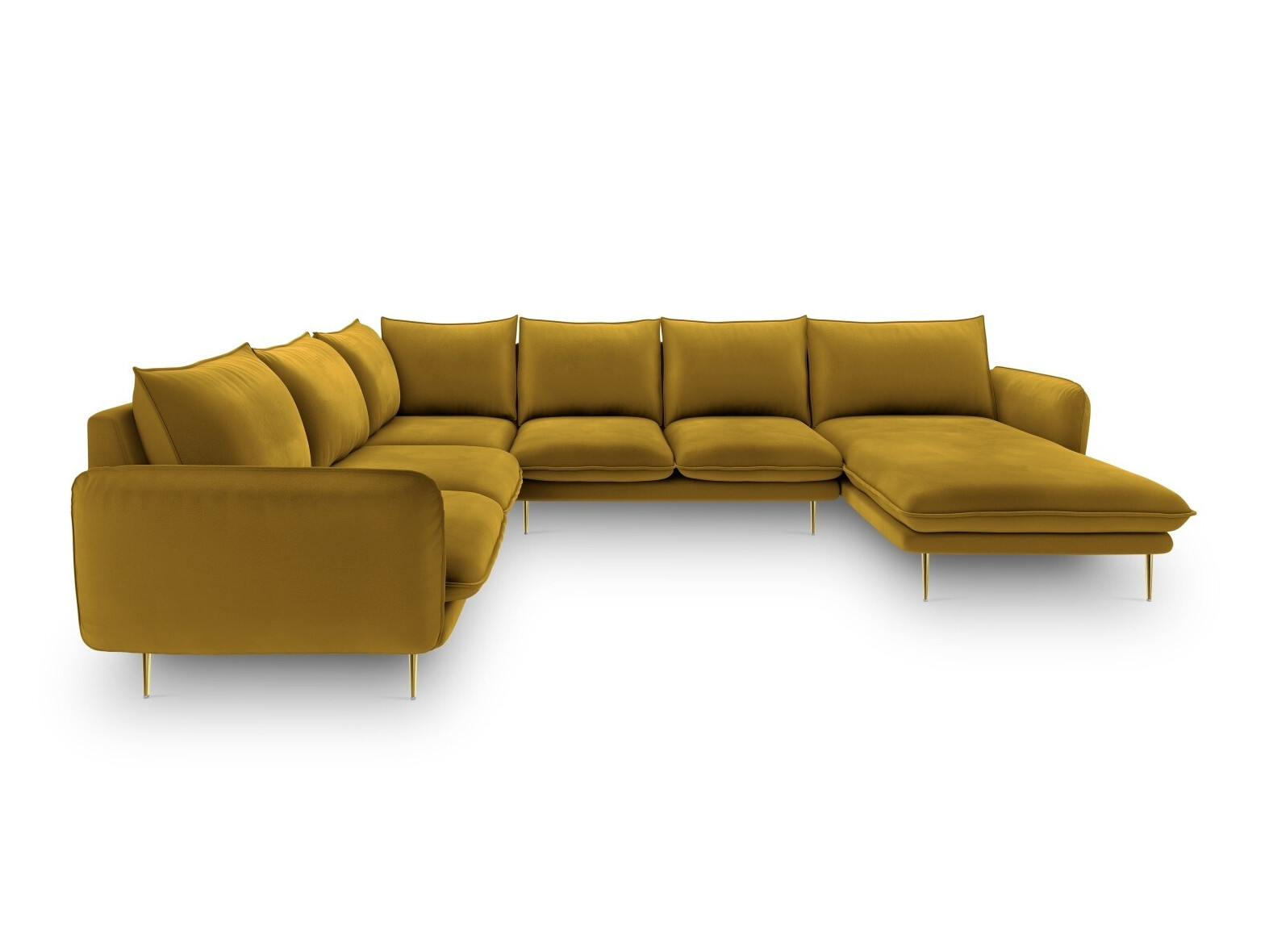 Ъглов диван Ferlevi 104 (Malia Tumeric)