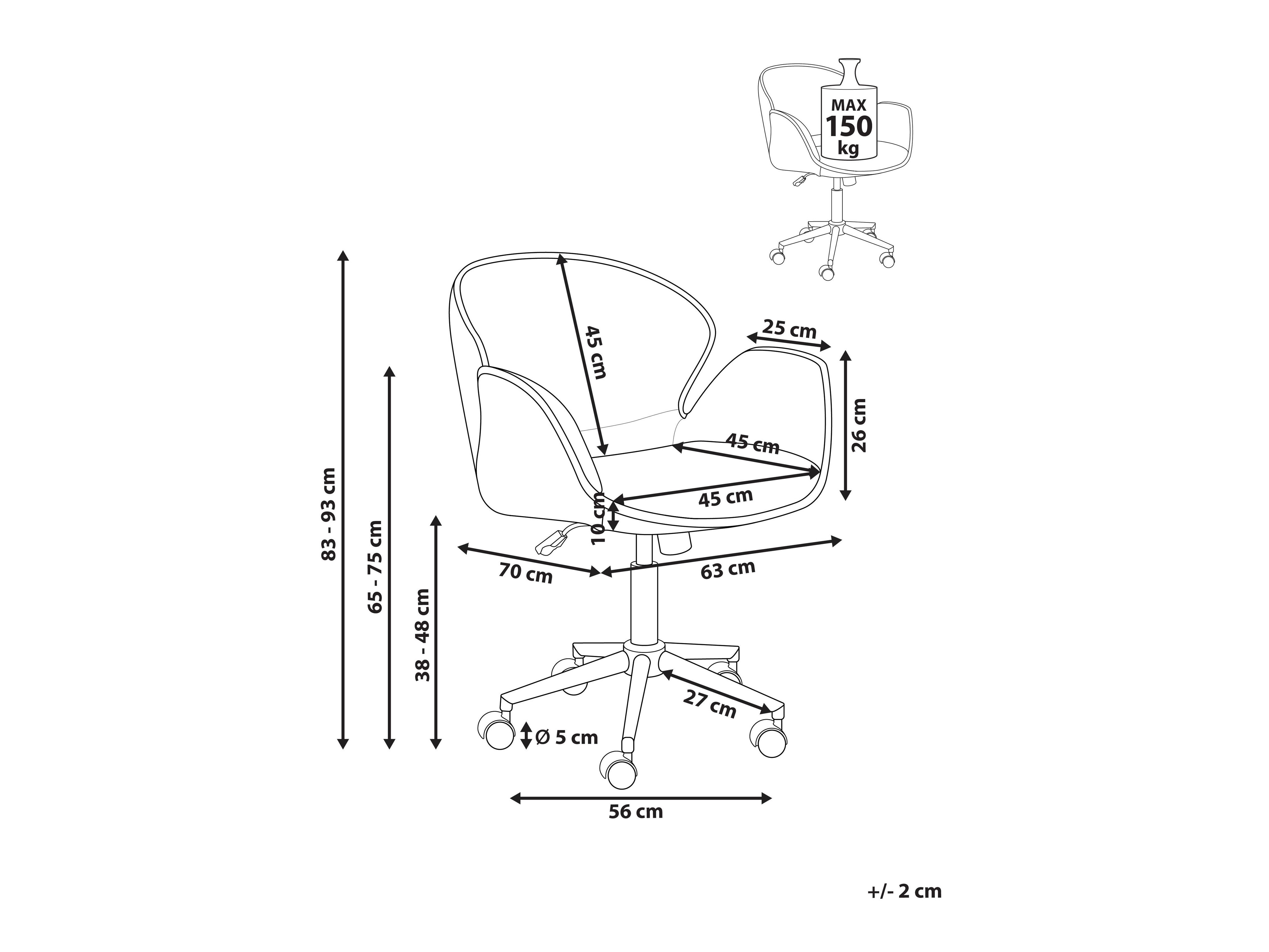 Офис стол Berwyn 3300 (Сив)