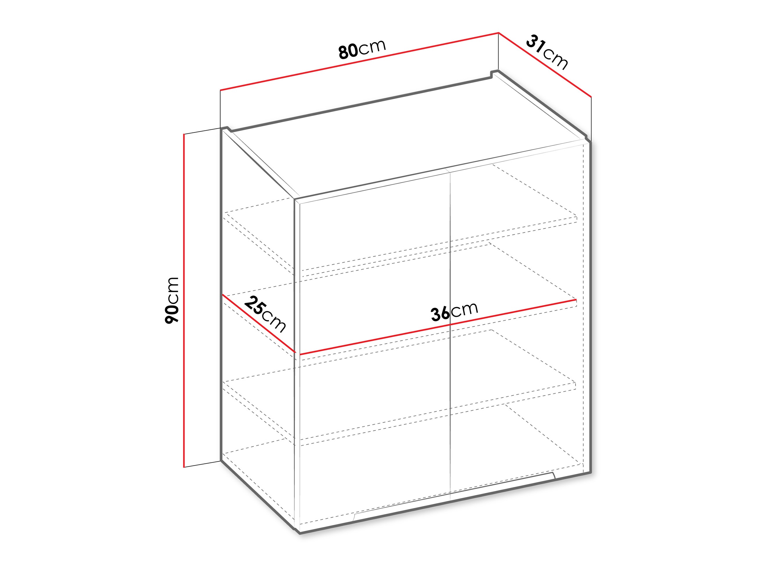Модулен окачен шкаф Sole 149