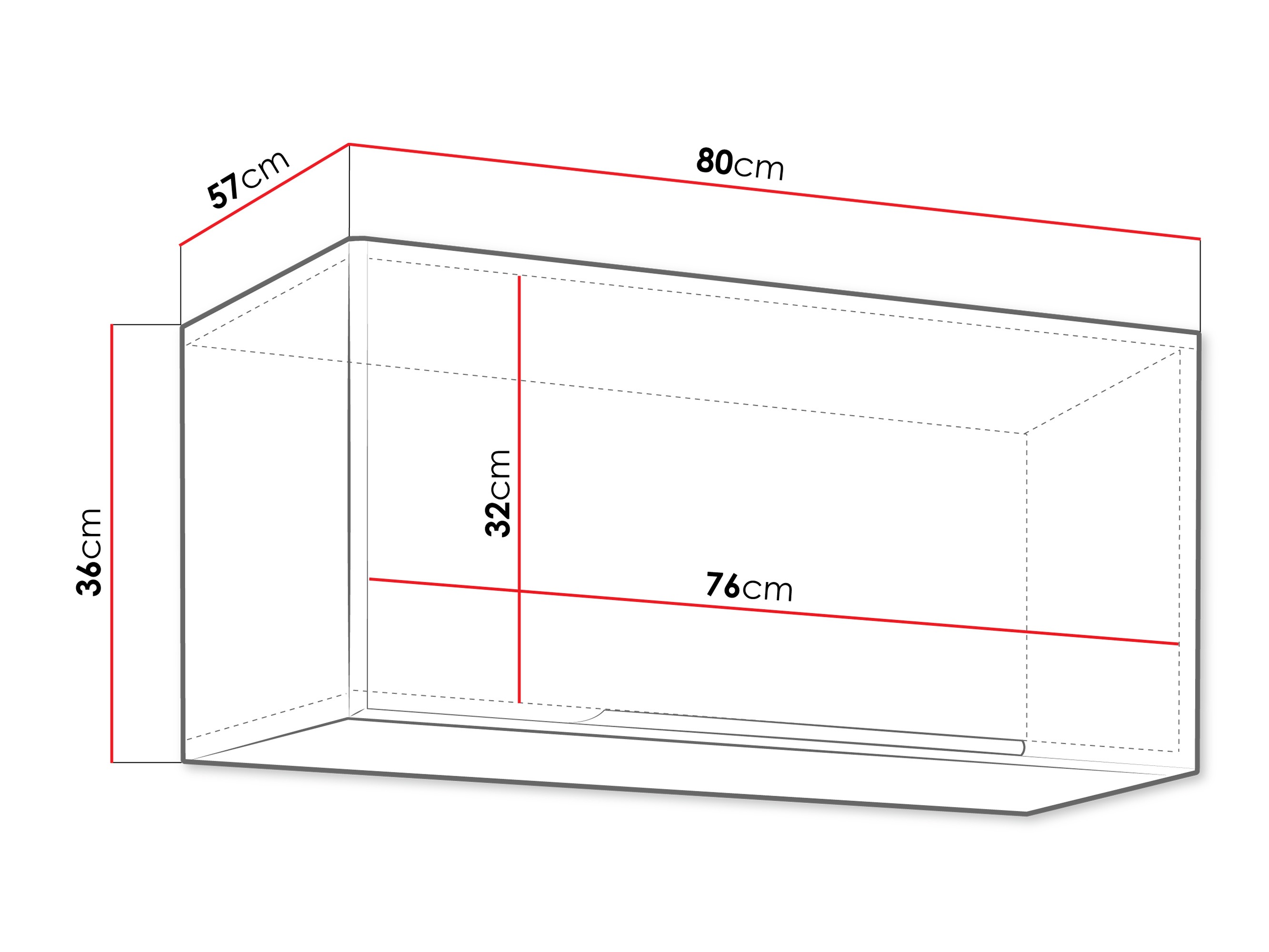 Модулен окачен шкаф Sole 150