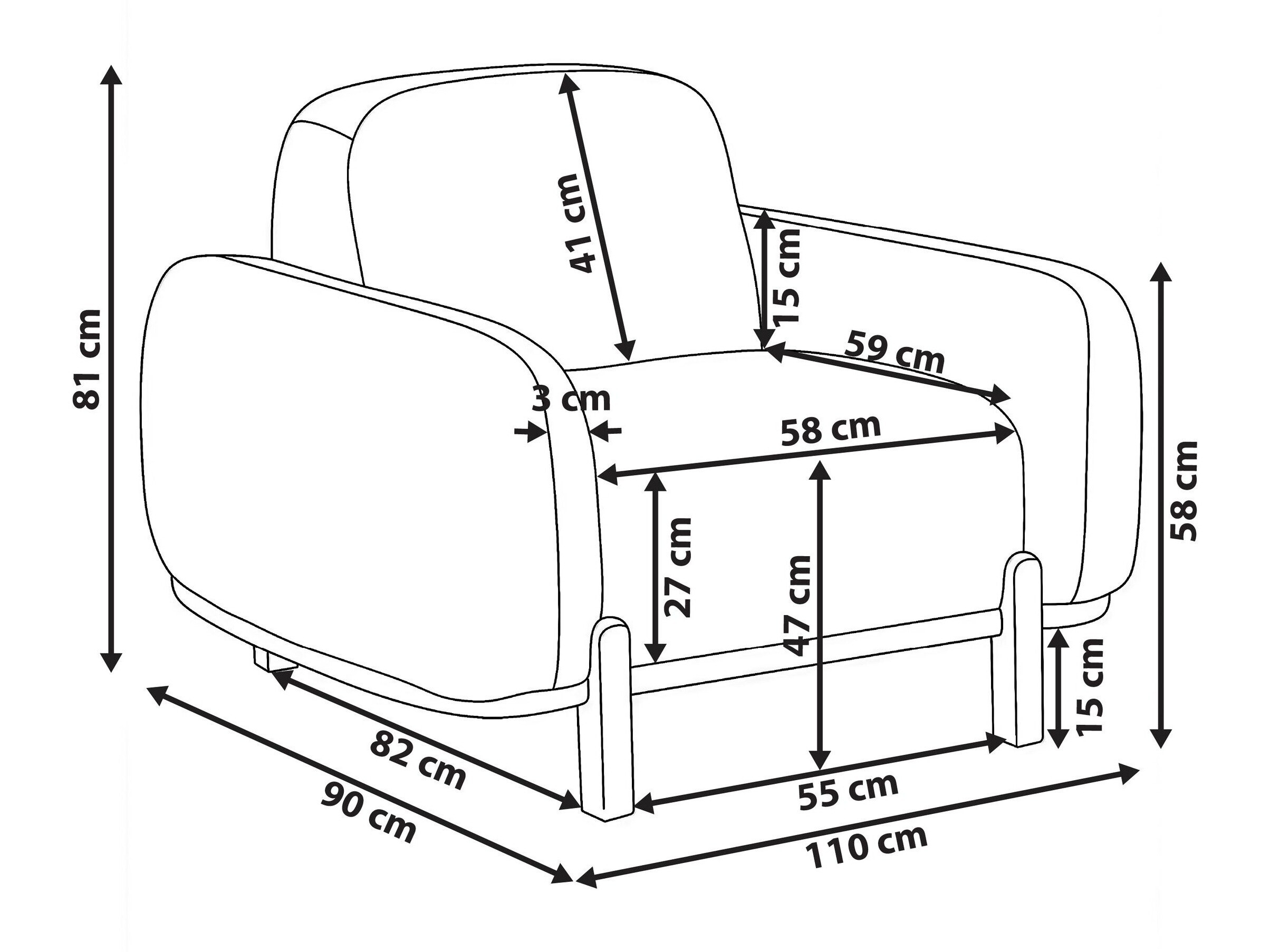 Фотьойл Berwyn 3305 (Taupe)